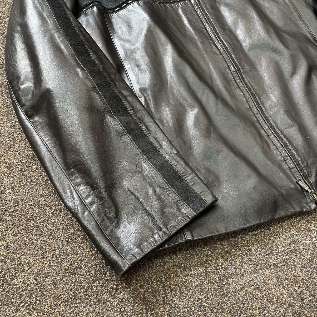 Genuine Leather Vintage Y2K Leather Jacket Biker Punk Opium BALENCIAGA Style Size US XL / EU 56 / 4 - 2 Thumbnail