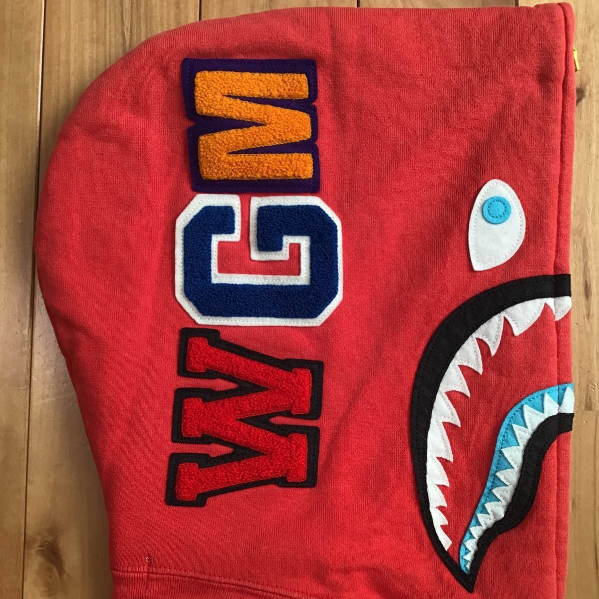 Bape × Nigo 2010 BAPE Neon shark full zip hoodie red a bathing ape NIGO Size US S / EU 44-46 / 1 - 4 Thumbnail