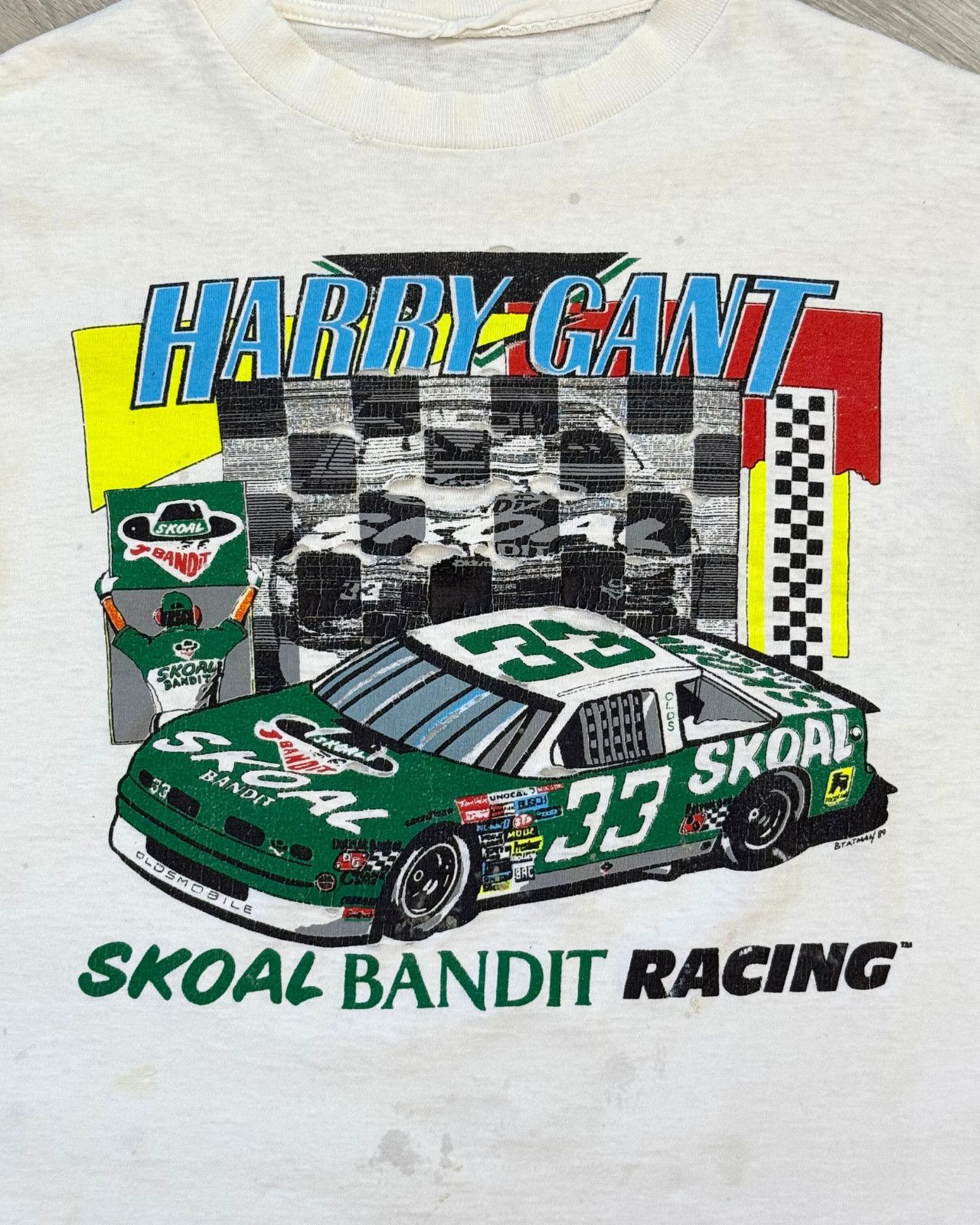 Vintage Vintage 1989 Harry Gant Skoal Bandit Racing T-Shirt - Small Size US S / EU 44-46 / 1 - 3 Thumbnail