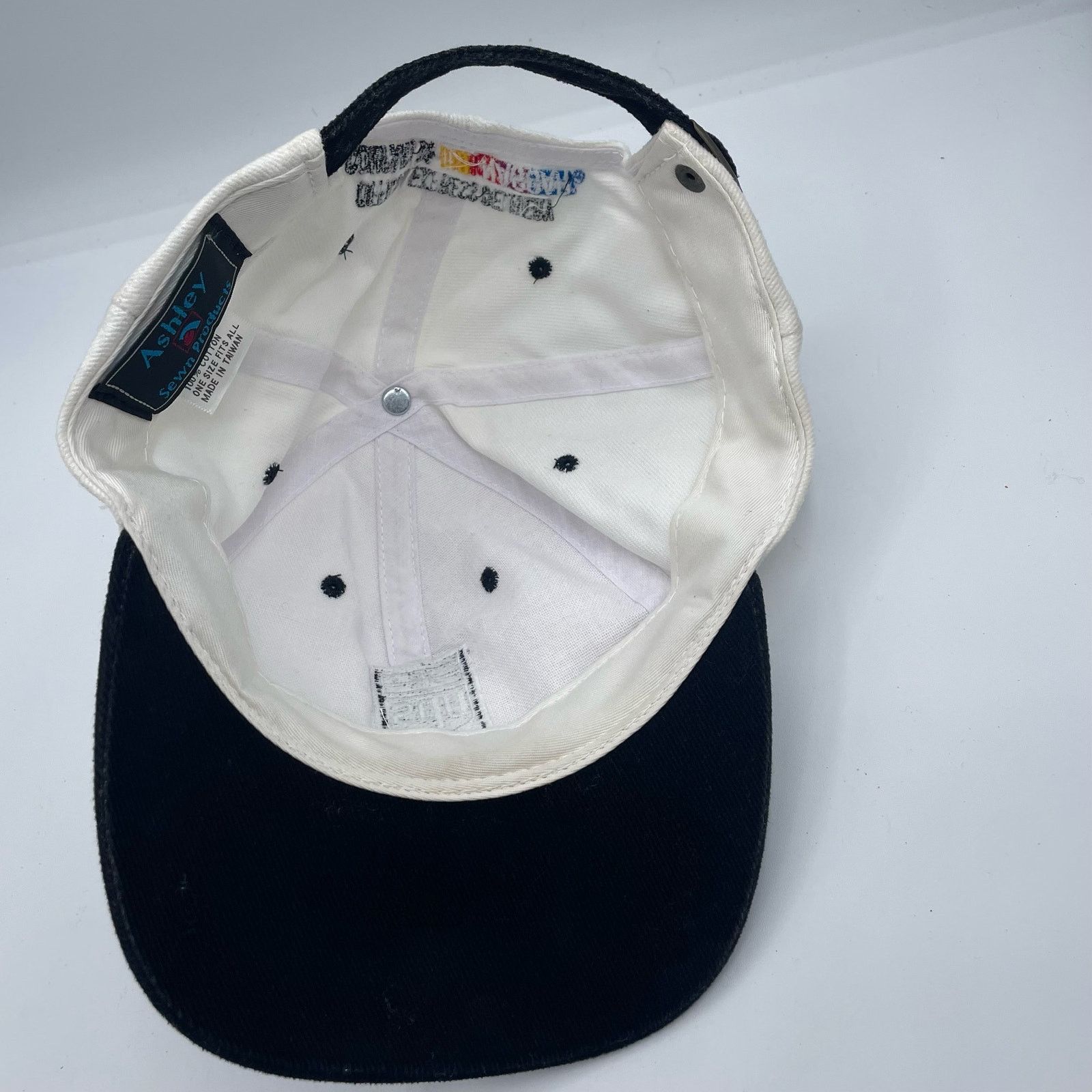 NASCAR NASCAR UPS Hat Cap Black White Checker Adjustable Vintage Size ONE SIZE - 5 Thumbnail