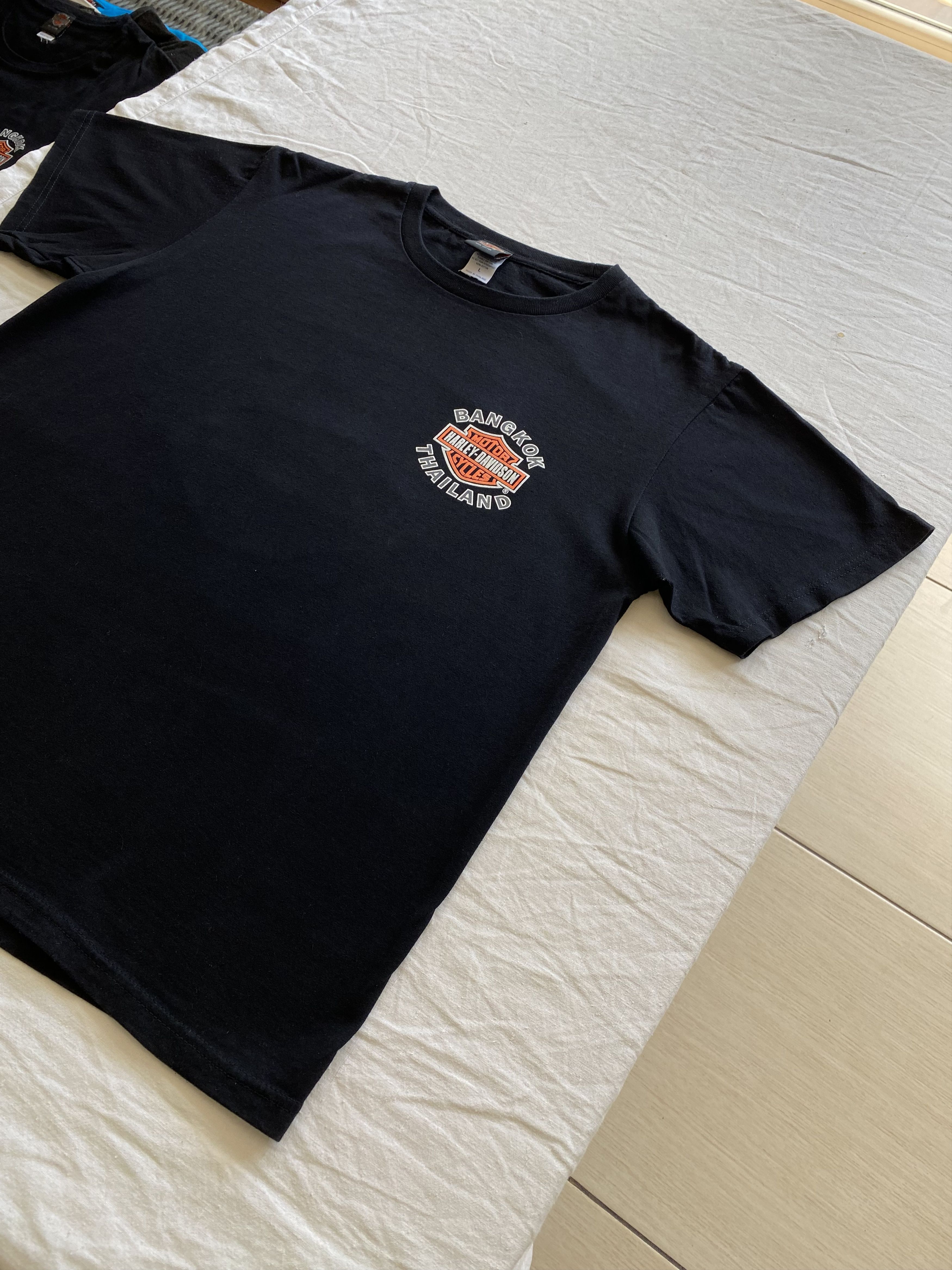 Harley Davidson Harley Davidson Bangkok Thailand Vintage Black Tee Size US L / EU 52-54 / 3 - 12 Thumbnail