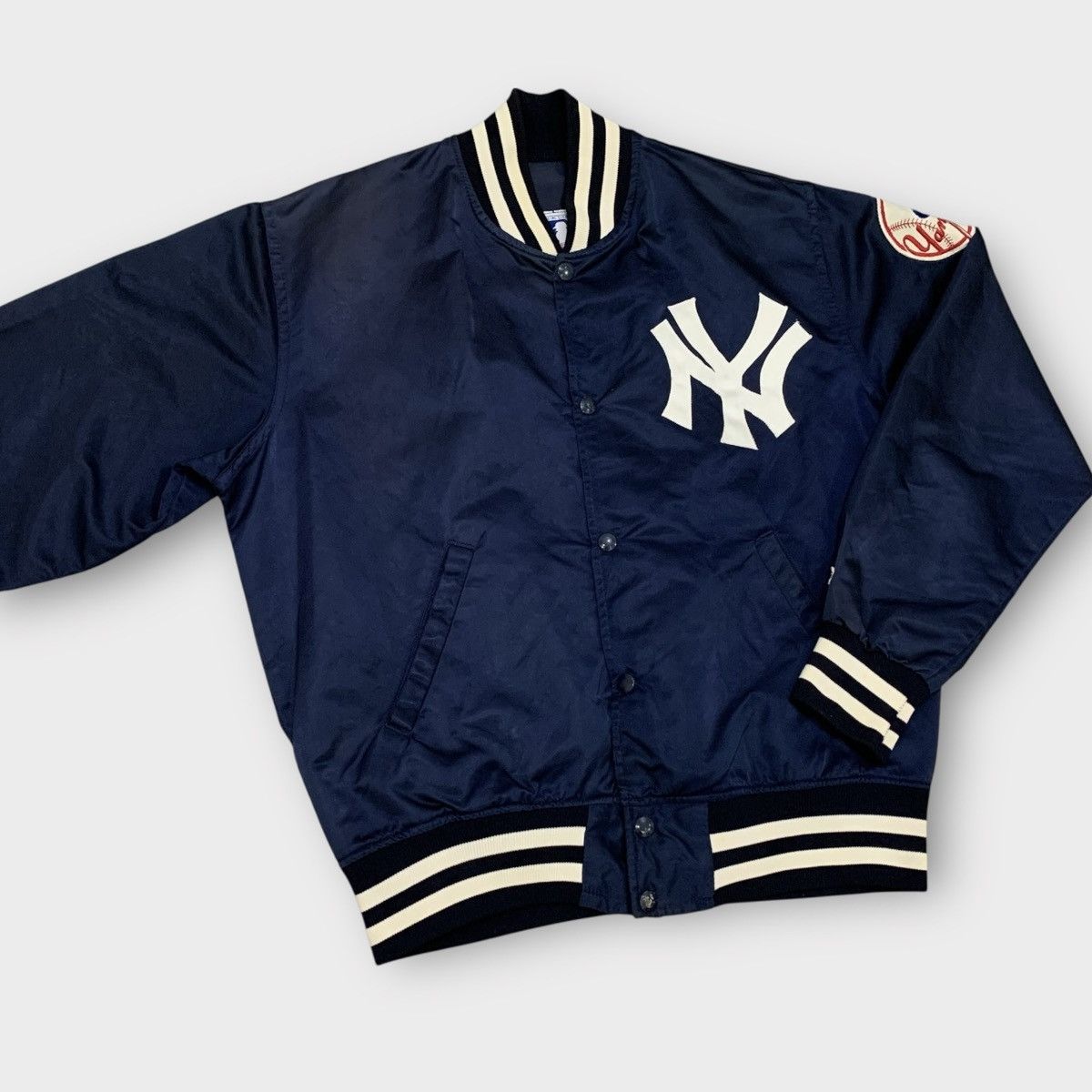 New York Yankees VINTAGE 1980s STARTER NEW YORK YANKEES SATIN JACKET BASEBALL Size US S / EU 44-46 / 1 - 5 Thumbnail