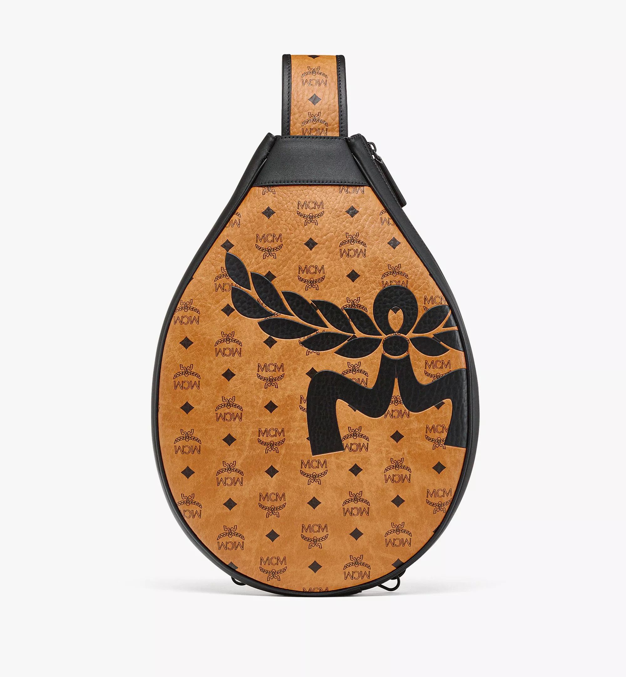 MCM o1mt1gz0725 Size: OS / Tennis Racket Holder in Brown/Black Size ONE SIZE - 1 Thumbnail