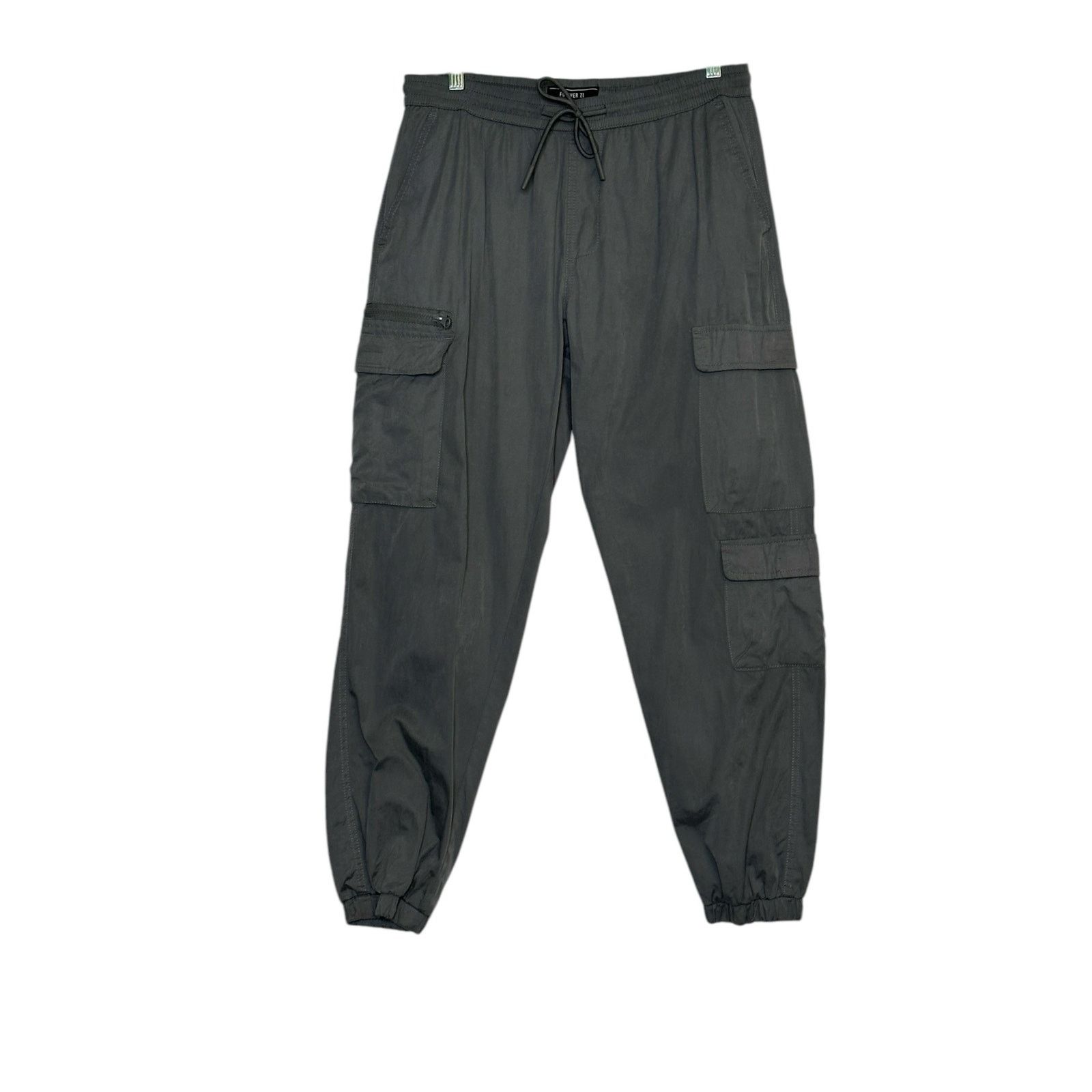 Forever 21 FOREVER 21 gray cargo casual pull on pants size Large Size US 32 / EU 48 - 1 Thumbnail