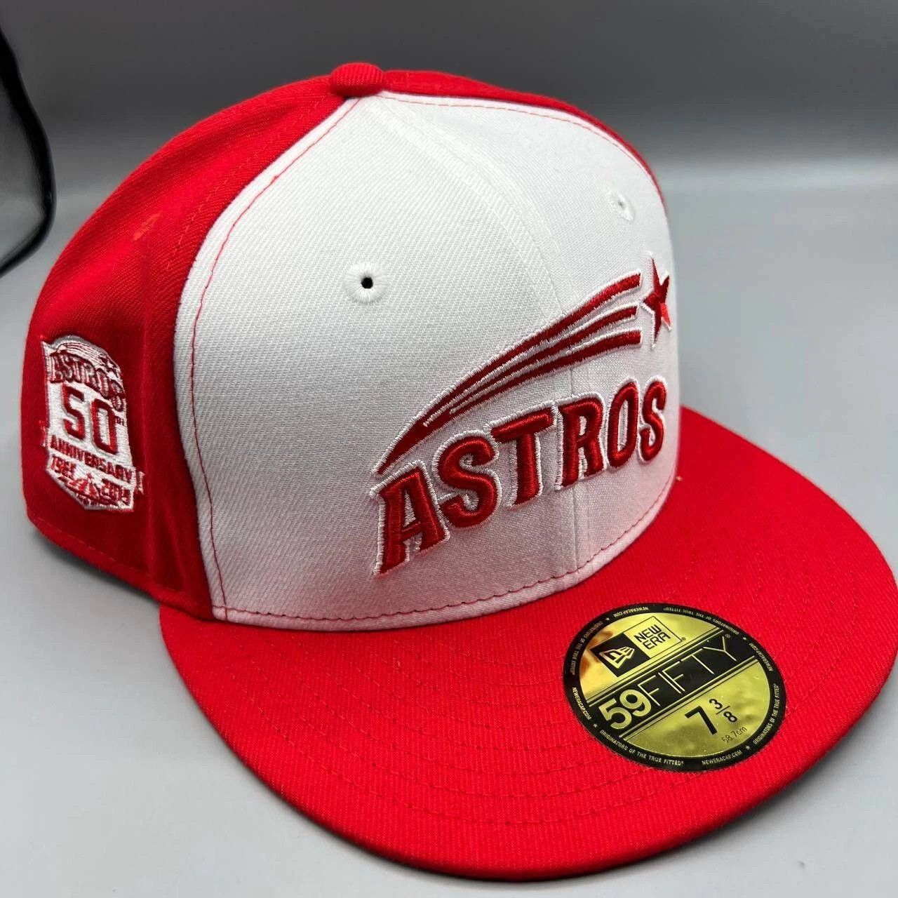 Houston Astros Hat Men 7 3/8 59Fifty New Era MLB Fitted Cap
