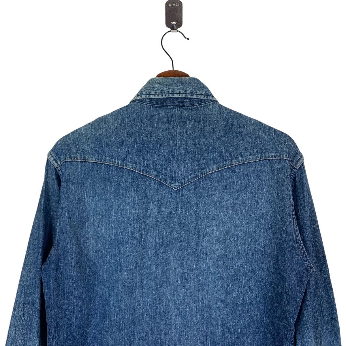 Blue Blue Japan × Indigo × Japanese Brand Vintage Blue Blue Japan Western Denim Snap Button Shirt Size US M / EU 48-50 / 2 - 7 Thumbnail