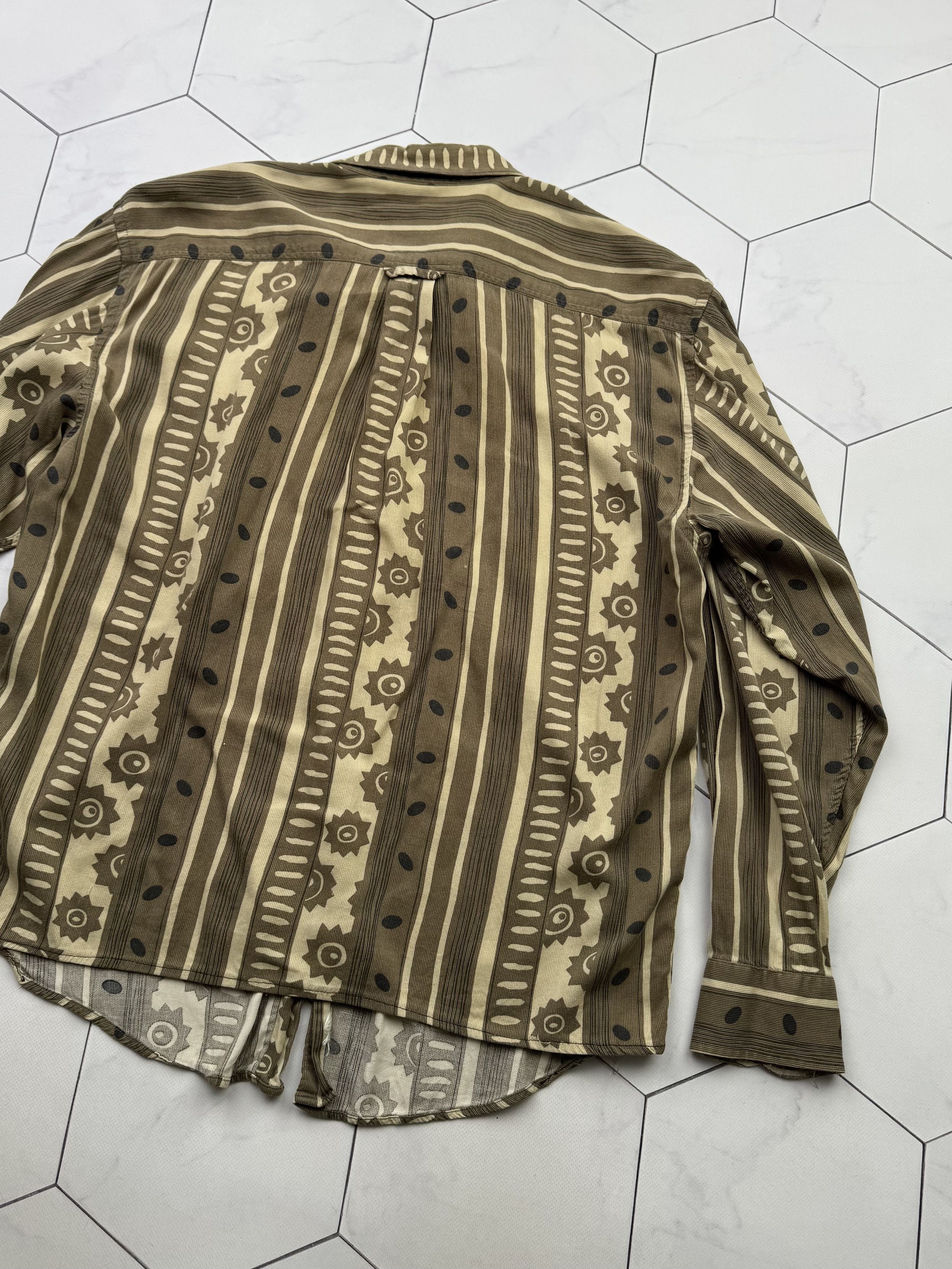 Giovanni Valentino Valentino 90s Aztec Shirt (B350) Size US L / EU 52-54 / 3 - 13 Thumbnail
