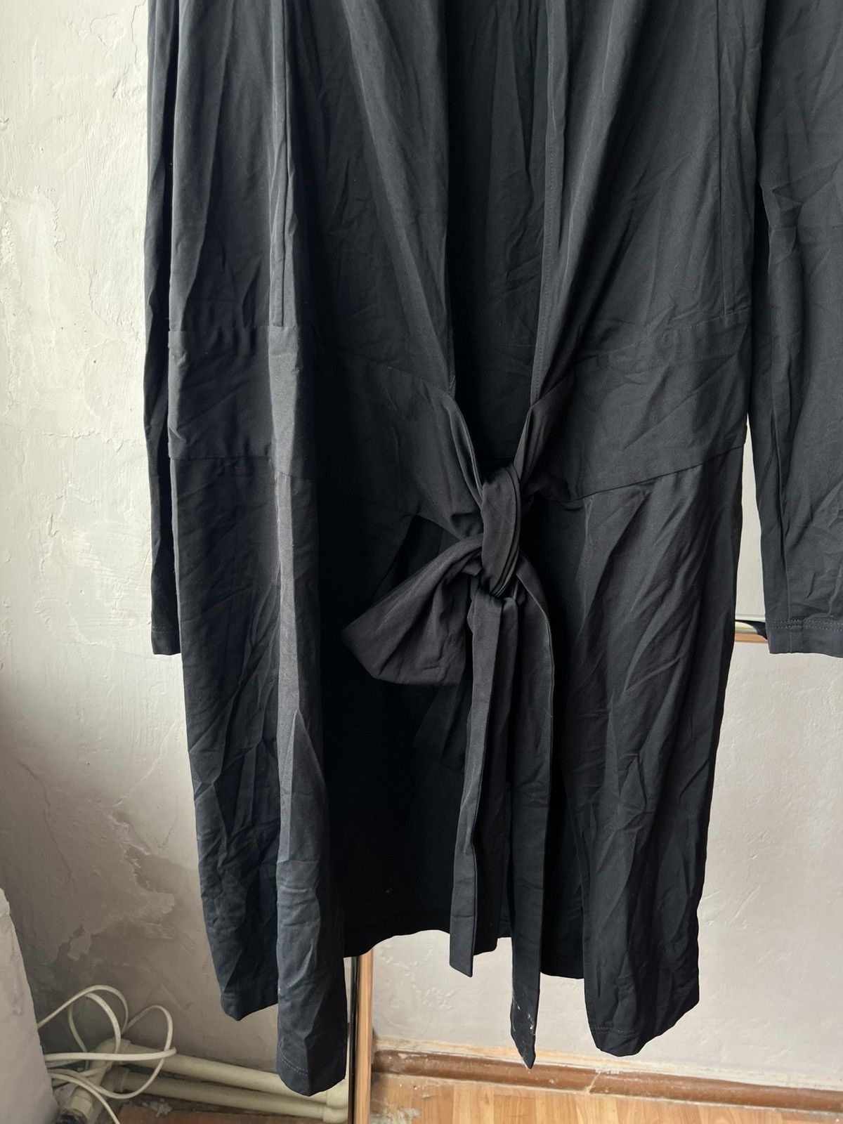 Other KATHARINA HOVMAN BLACK OPEN FRONT TIE CARDIGAN DUSTER JACKET Size XL / US 12-14 / IT 48-50 - 7 Thumbnail