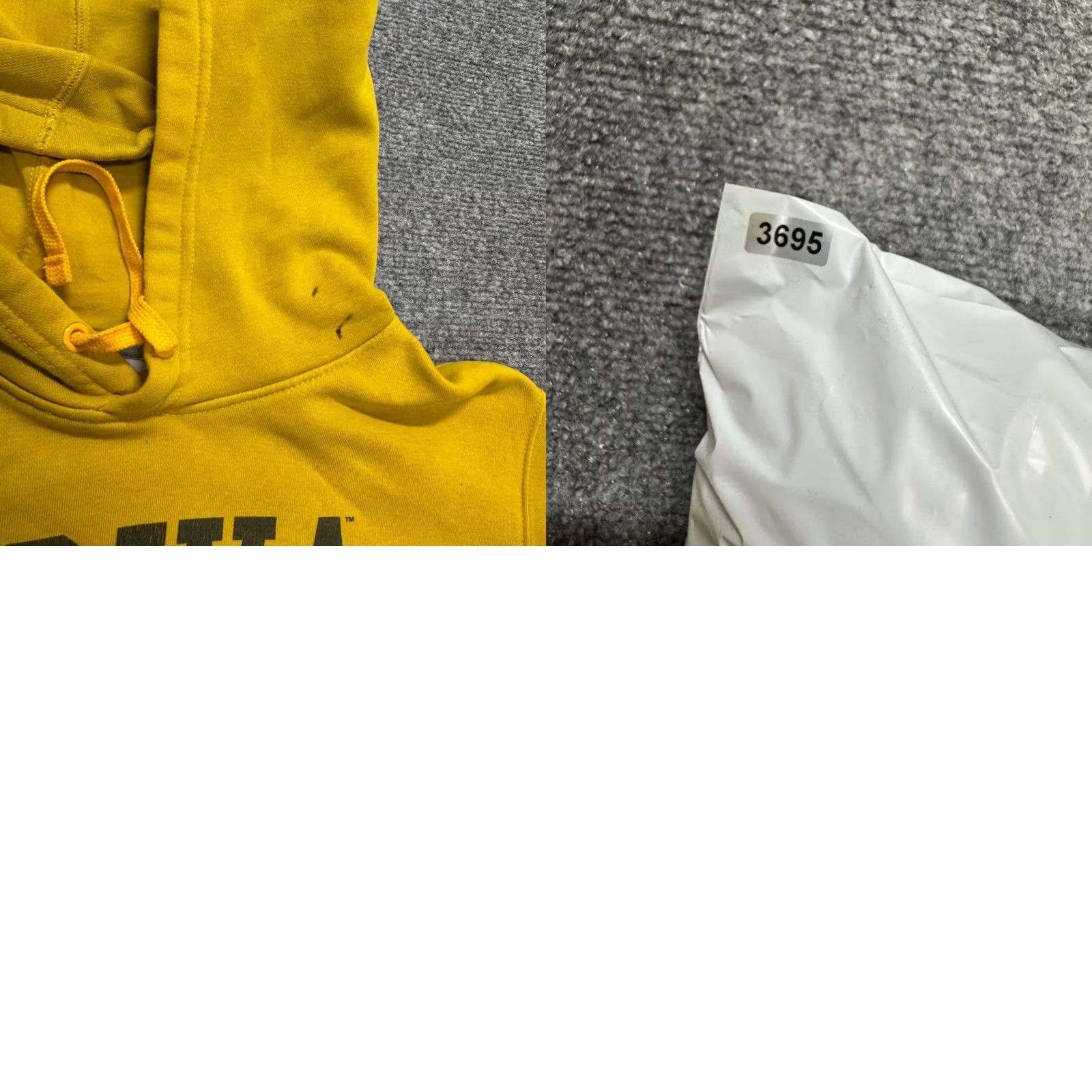 Nike VINTAGE Nike Iowa Pullover Hoodie Sweatshirt Men's S Yellow Swoosh 90s Center Swoosh Mens Size US S / EU 44-46 / 1 - 8 Thumbnail