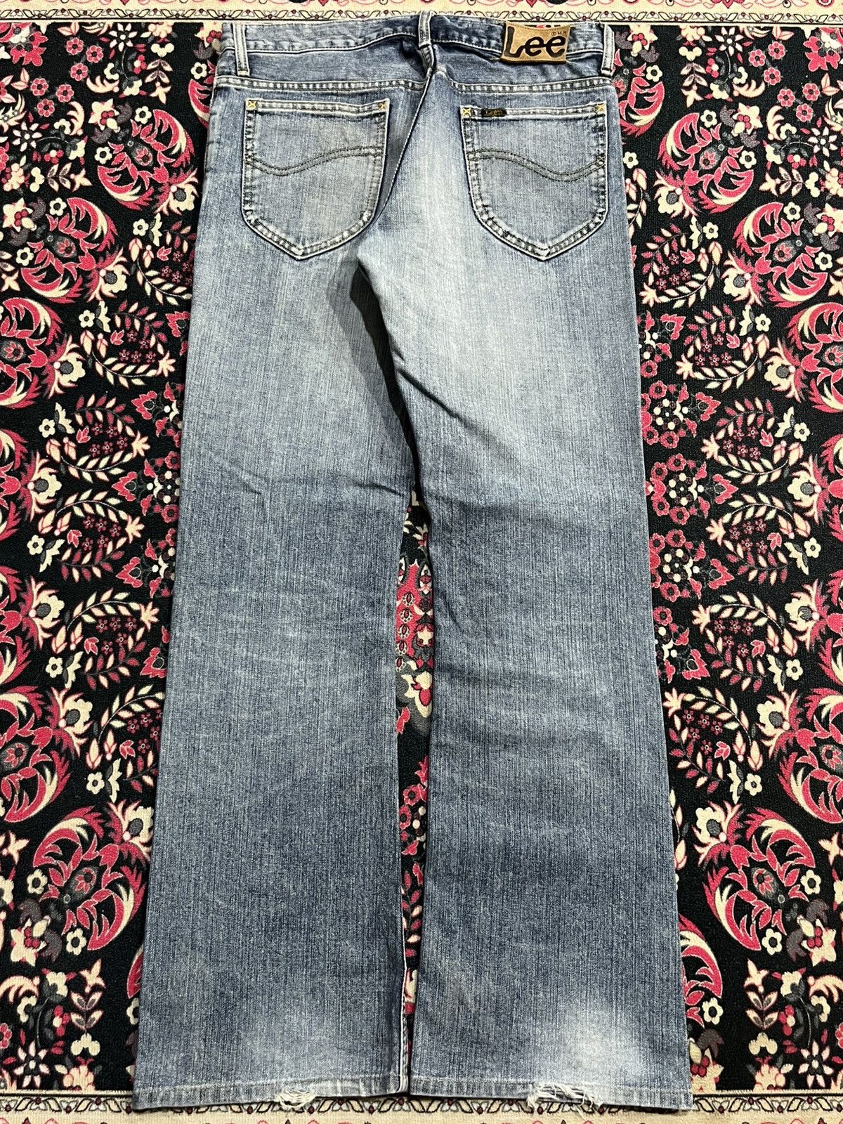 Lee Vintage Japanese Lee Riders Blue Washed Flare Jeans Size US 30 / EU 46 - 2 Thumbnail