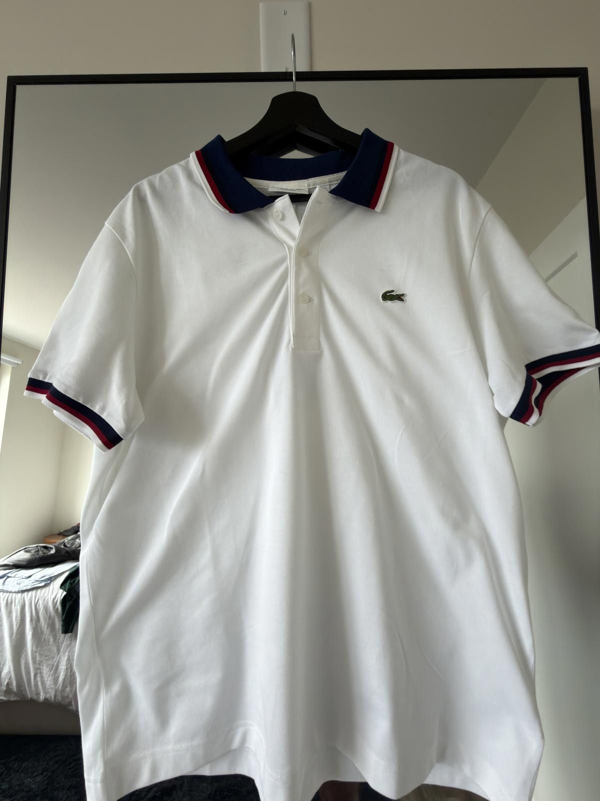 Lacoste Lacoste Regular Fit Polo White NWT Size US XL / EU 56 / 4 - 1 Thumbnail