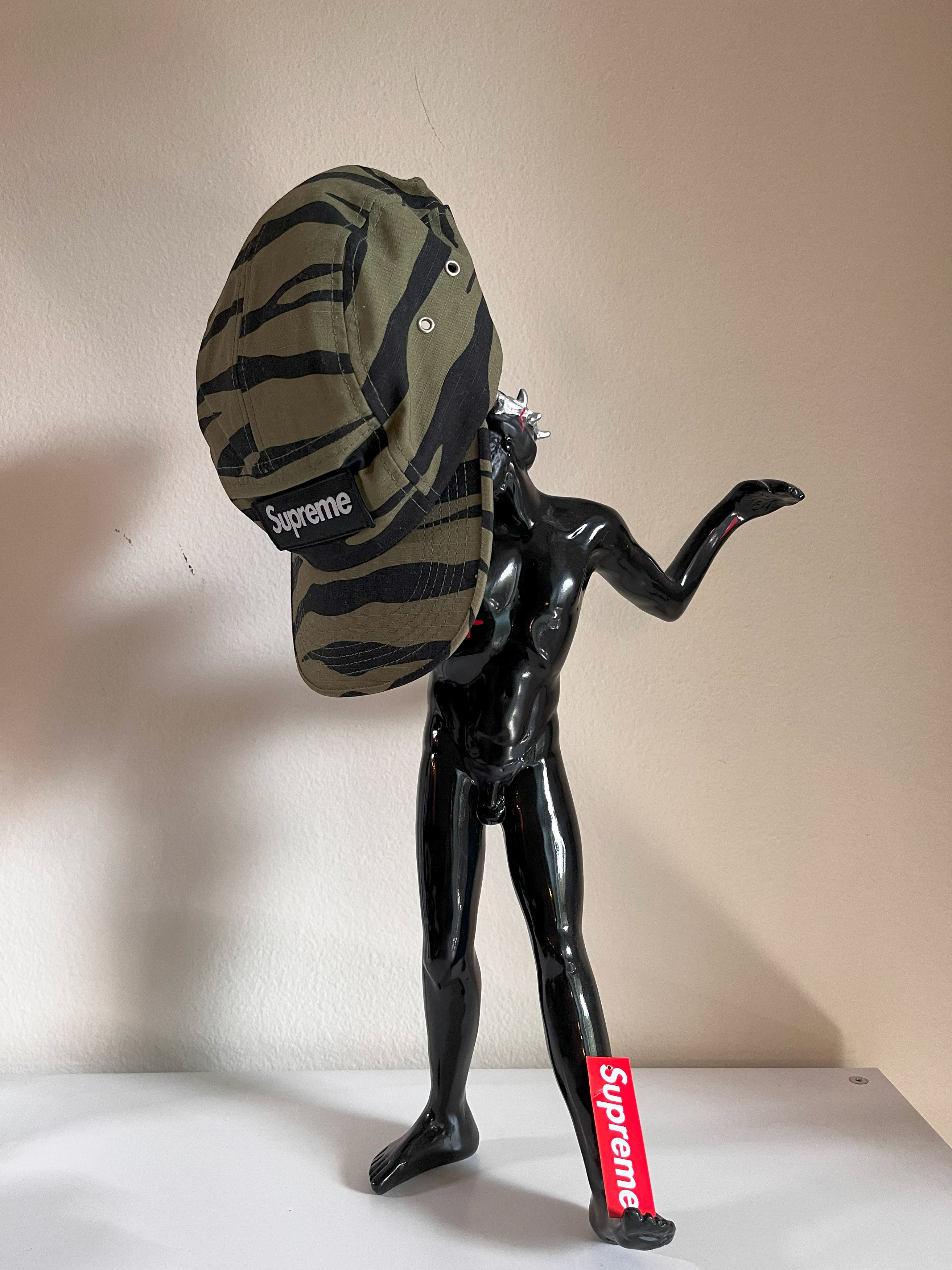 Supreme ARCHIVE_ICONIC SUPREME ZEBRA PRINT OLIVE CAMP CAP 5-PANEL Size ONE SIZE - 4 Thumbnail