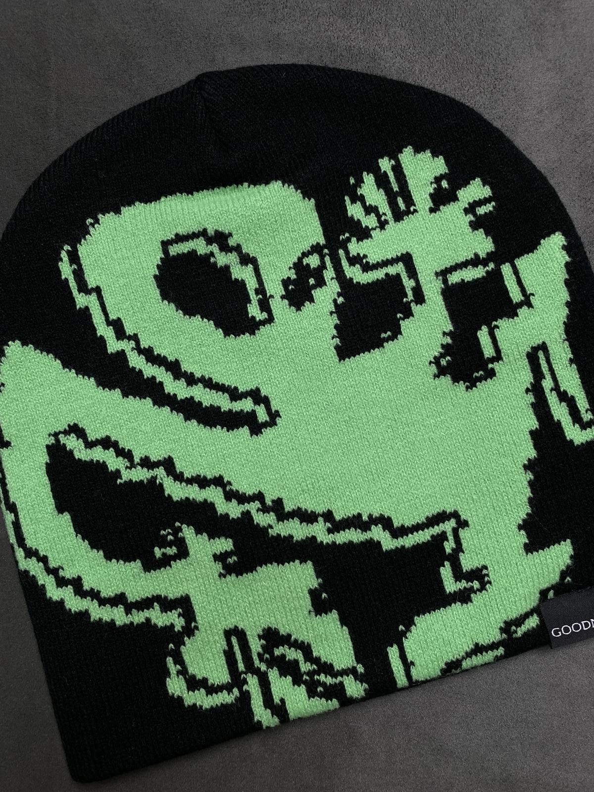 Japanese Brand Goodnews Skateboard Species Toque No Cuff Knit Black Beanie Size ONE SIZE - 3 Thumbnail