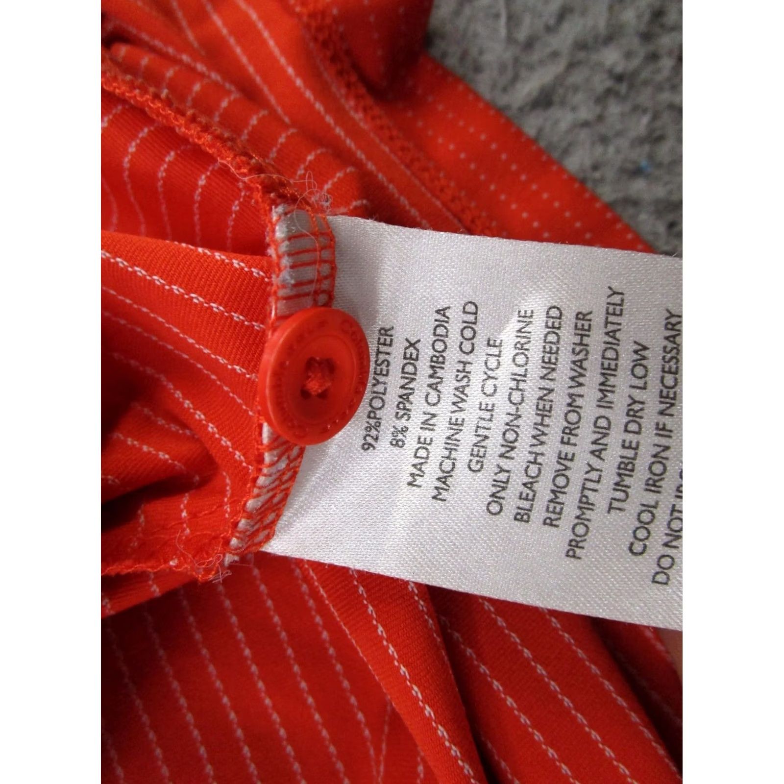 Vintage Columbia Polo Shirt Mens L Orange Golf Omni Wick Striped Casual Breathable Logo Polo, Regular Fit, Cotton? (note: exclude new info) Size US L / EU 52-54 / 3 - 4 Thumbnail