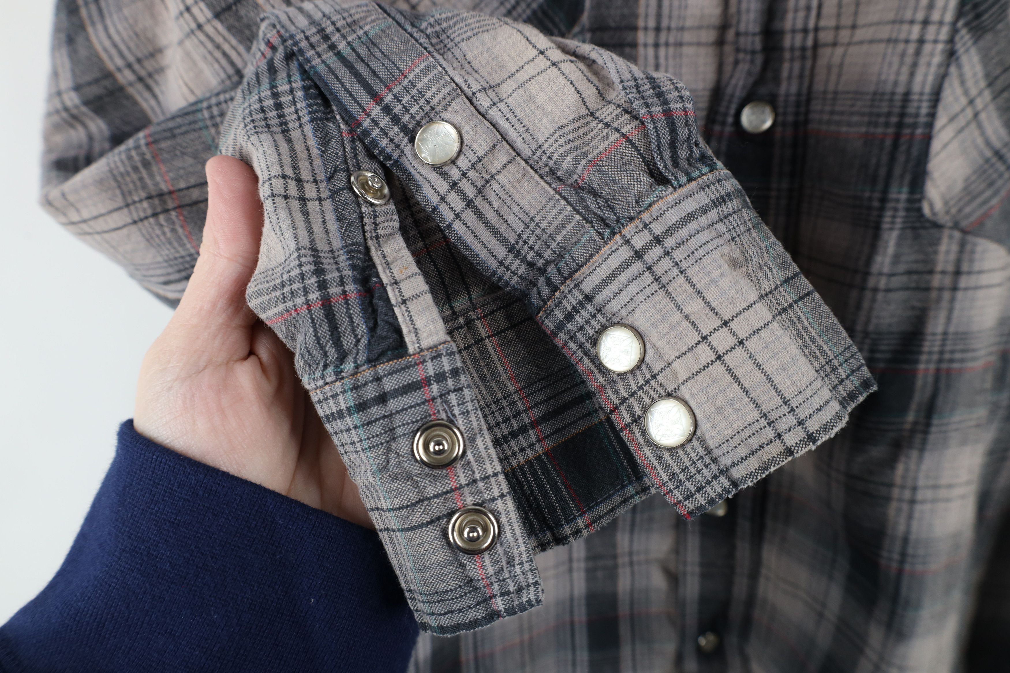 Vintage West Coast Choppers Jesse James Snap Button Shirt Plaid Size US M / EU 48-50 / 2 - 9 Thumbnail