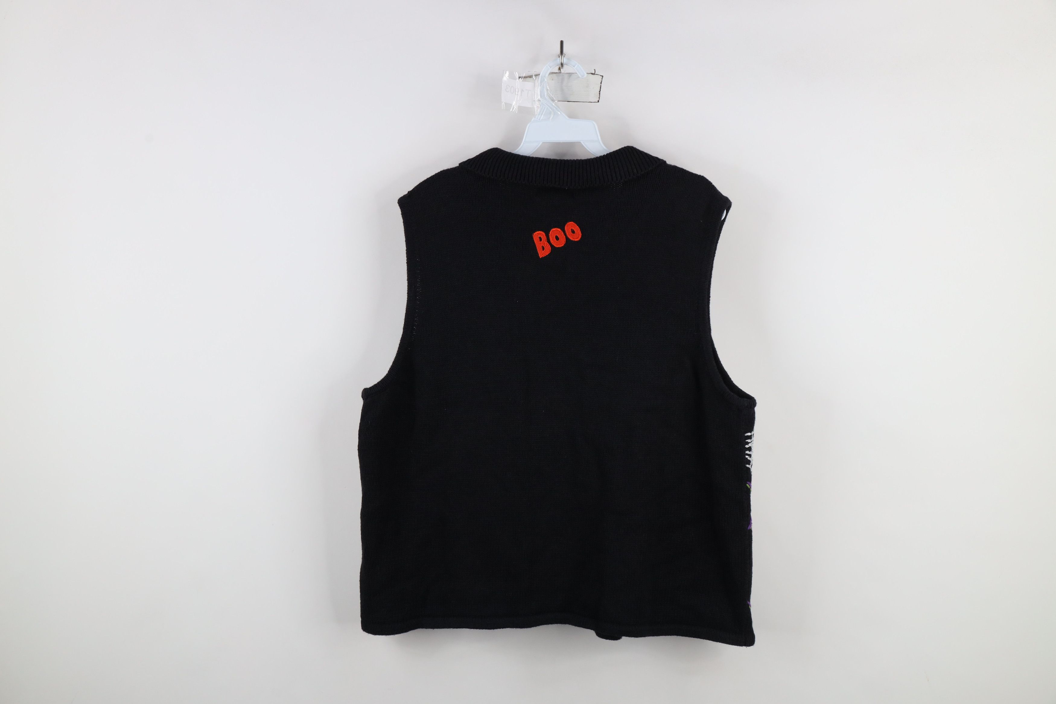 Vintage Vintage 90s Streetwear Ghost Spider Cardigan Sweater Vest Size L / US 10 / IT 46 - 13 Thumbnail