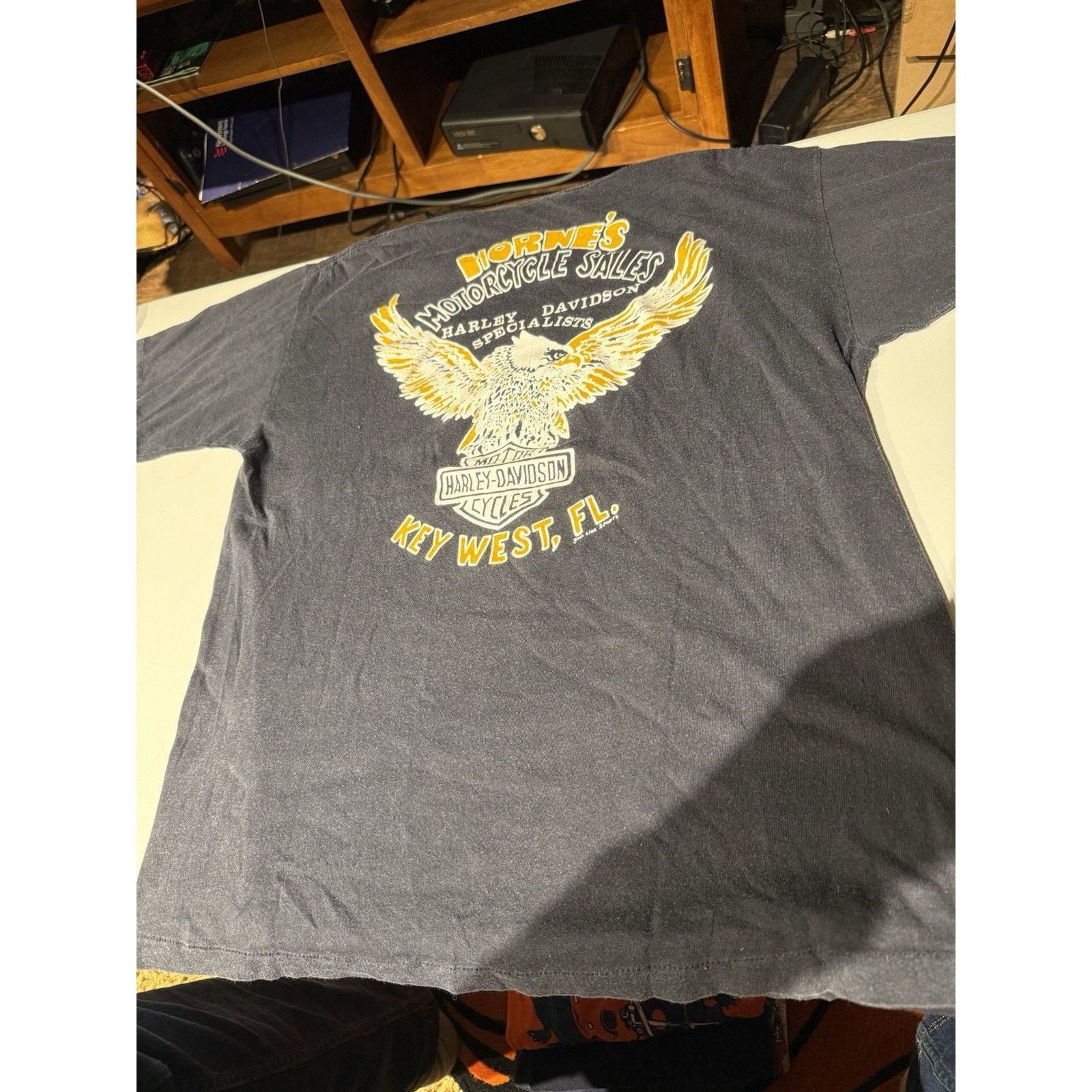 Harley Davidson Vintage 70s / 80s Harley Davidson 1 Eagle 3d Emblem Style Size US M / EU 48-50 / 2 - 3 Thumbnail