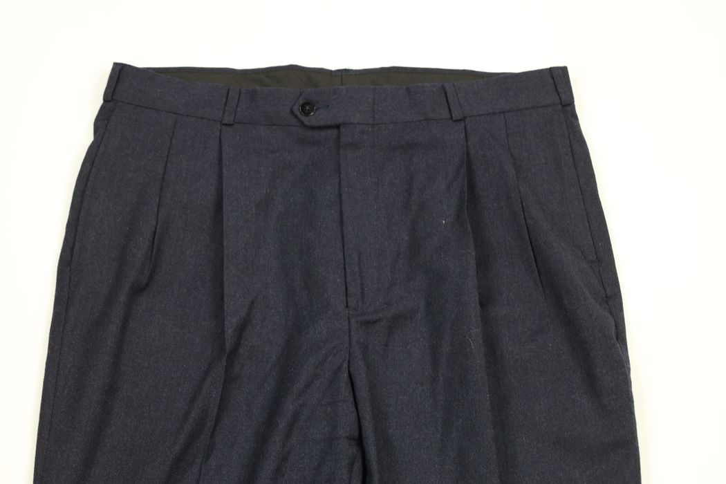 Vintage Vintage 90s Streetwear Wool Wide Leg Chino Pants Navy Blue ...