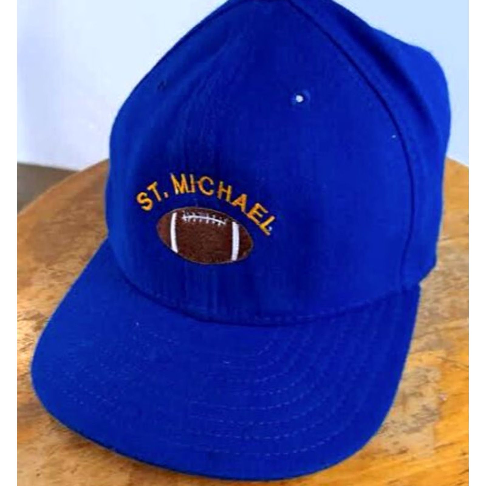 New Era New Era Hat USA Made Adjustable Cotton Baseball Cap St. Michael Football Embroidered Men Blue Size ONE SIZE - 2 Thumbnail