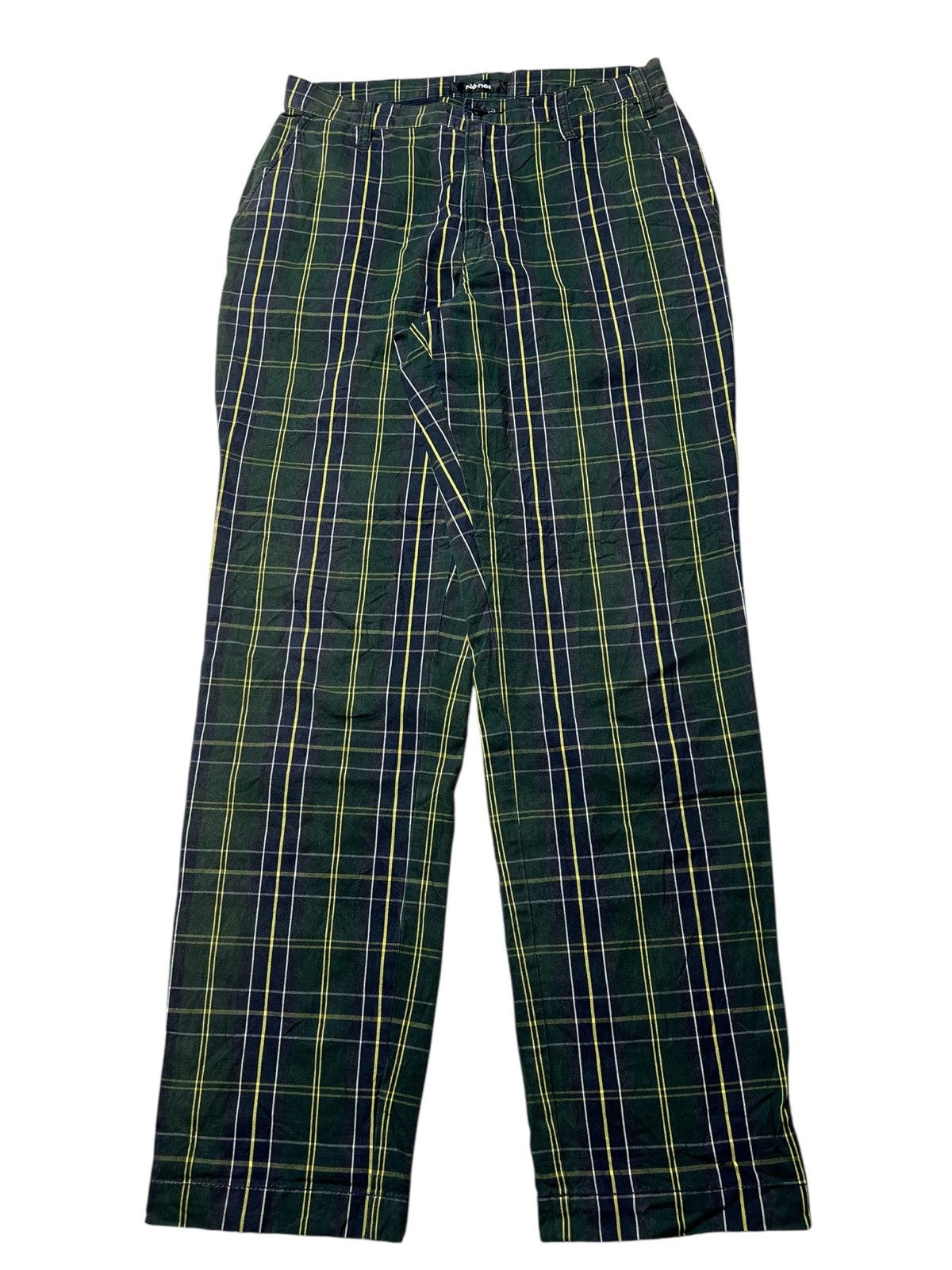 Issey Miyake Ne - Net Issey Miyake Plaid Tartan Pants Size US 28 / EU 44 - 1 Thumbnail