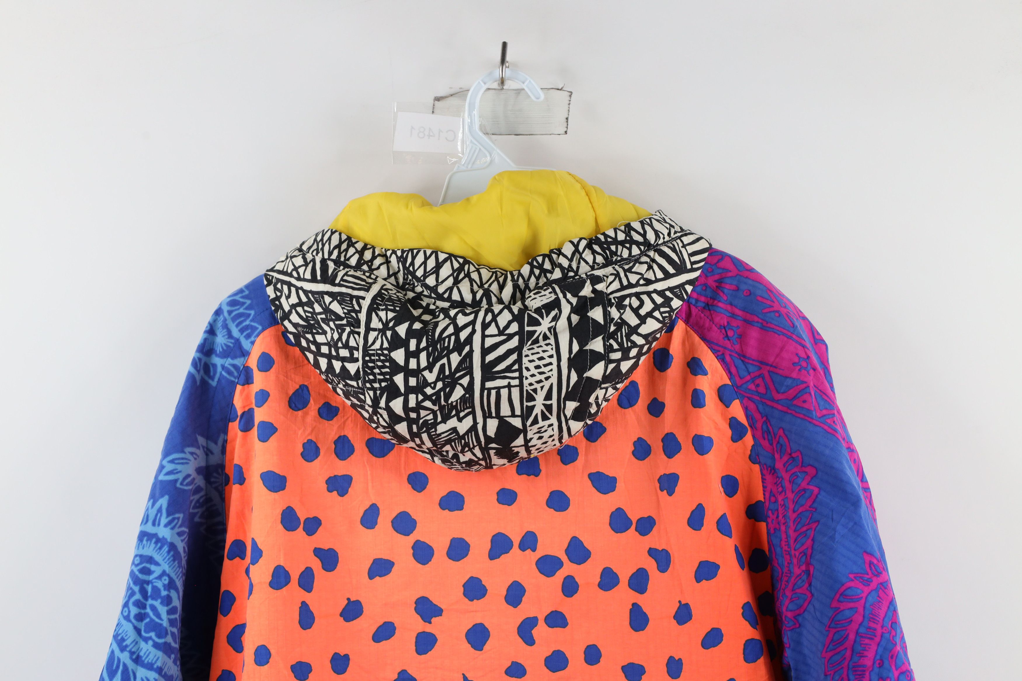 Vintage Vintage 90s Streetwear Flower Packable Hooded Anorak Jacket Size S / US 4 / IT 40 - 12 Thumbnail