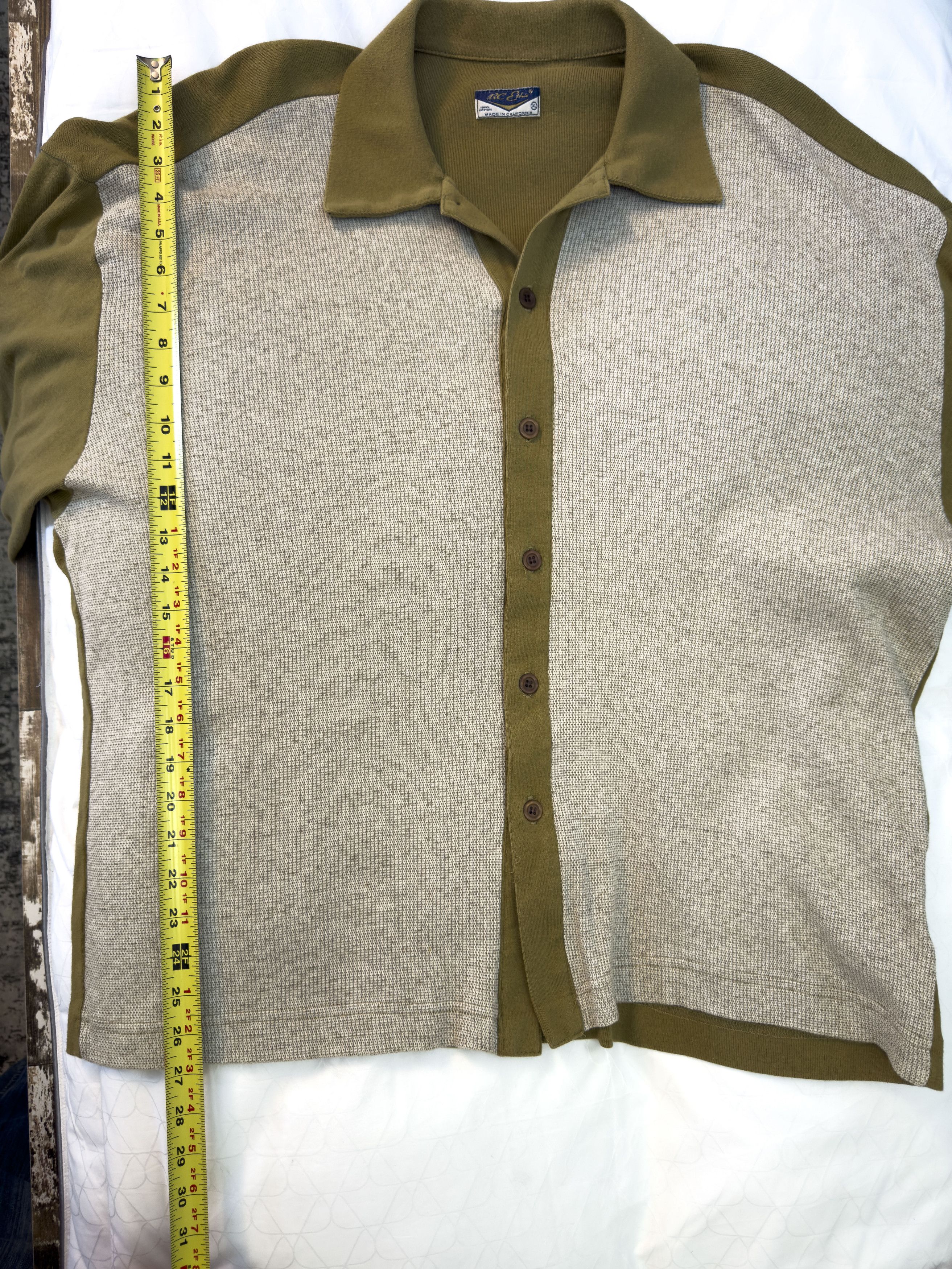 Bc Ethic Vintage BC Ethic Knit Button Up Long Sleeve Shirt Size US XL / EU 56 / 4 - 7 Thumbnail
