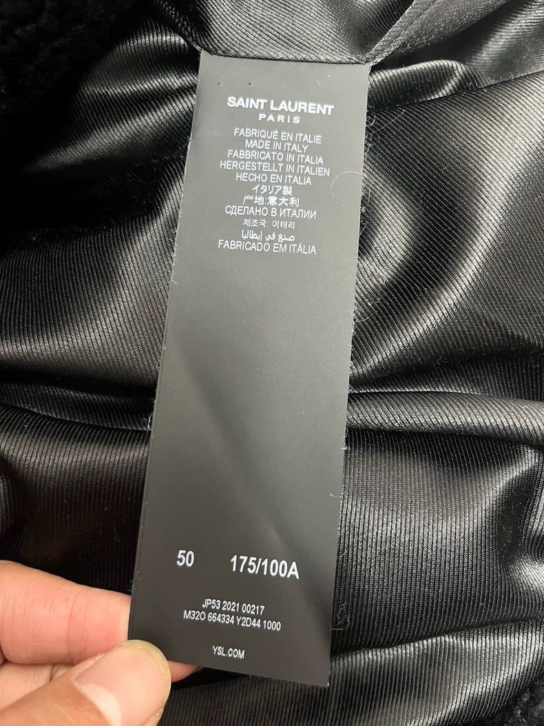 Saint Laurent Paris Saint Laurent Black Teddy Coat with Toggle Closure-2506 Size US L / EU 52-54 / 3 - 5 Thumbnail