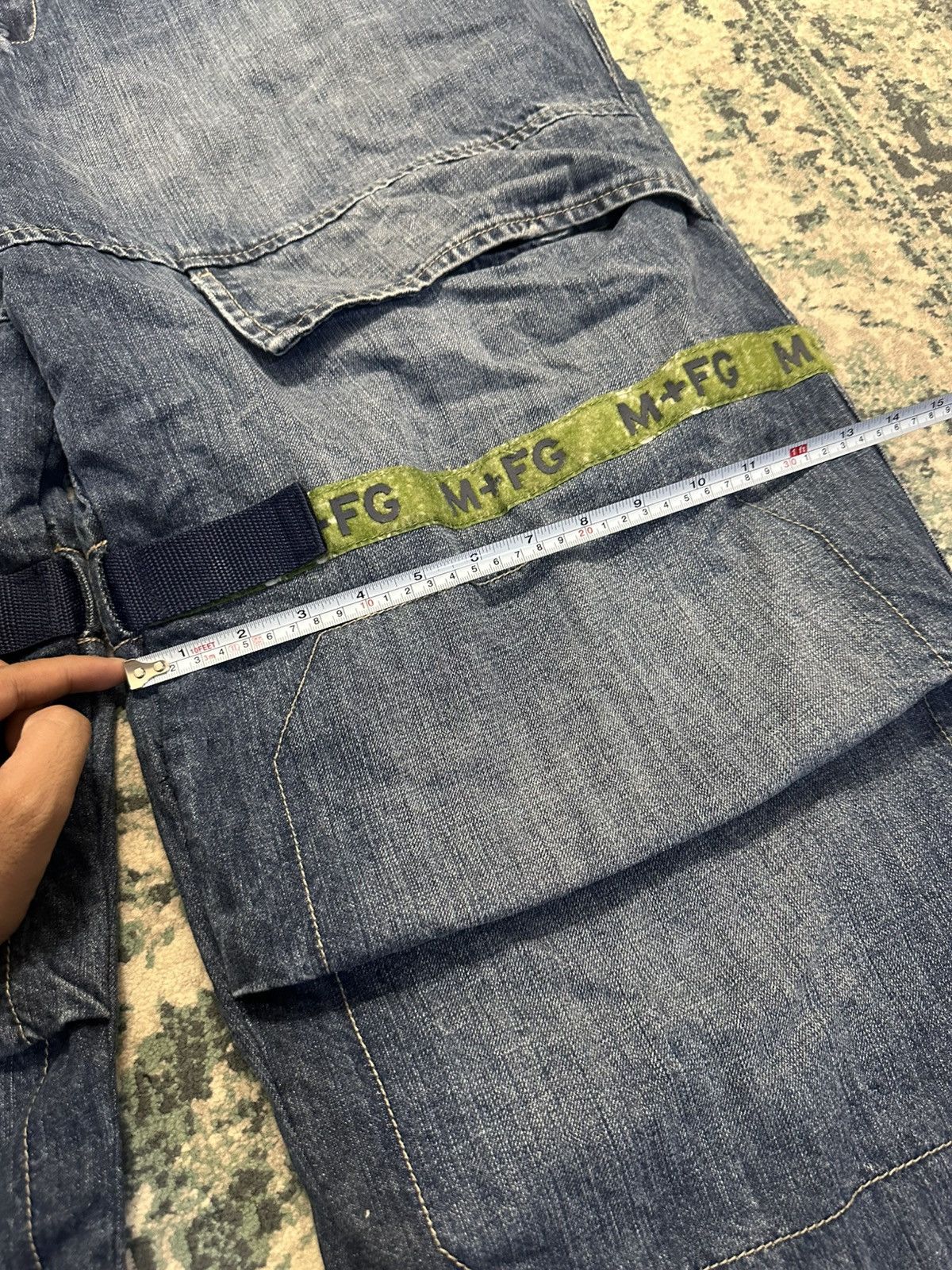 Marithe + Francois Girbaud Vintage Y2K MFG Baggy Strap Pant Size US 42 / EU 58 - 11 Thumbnail
