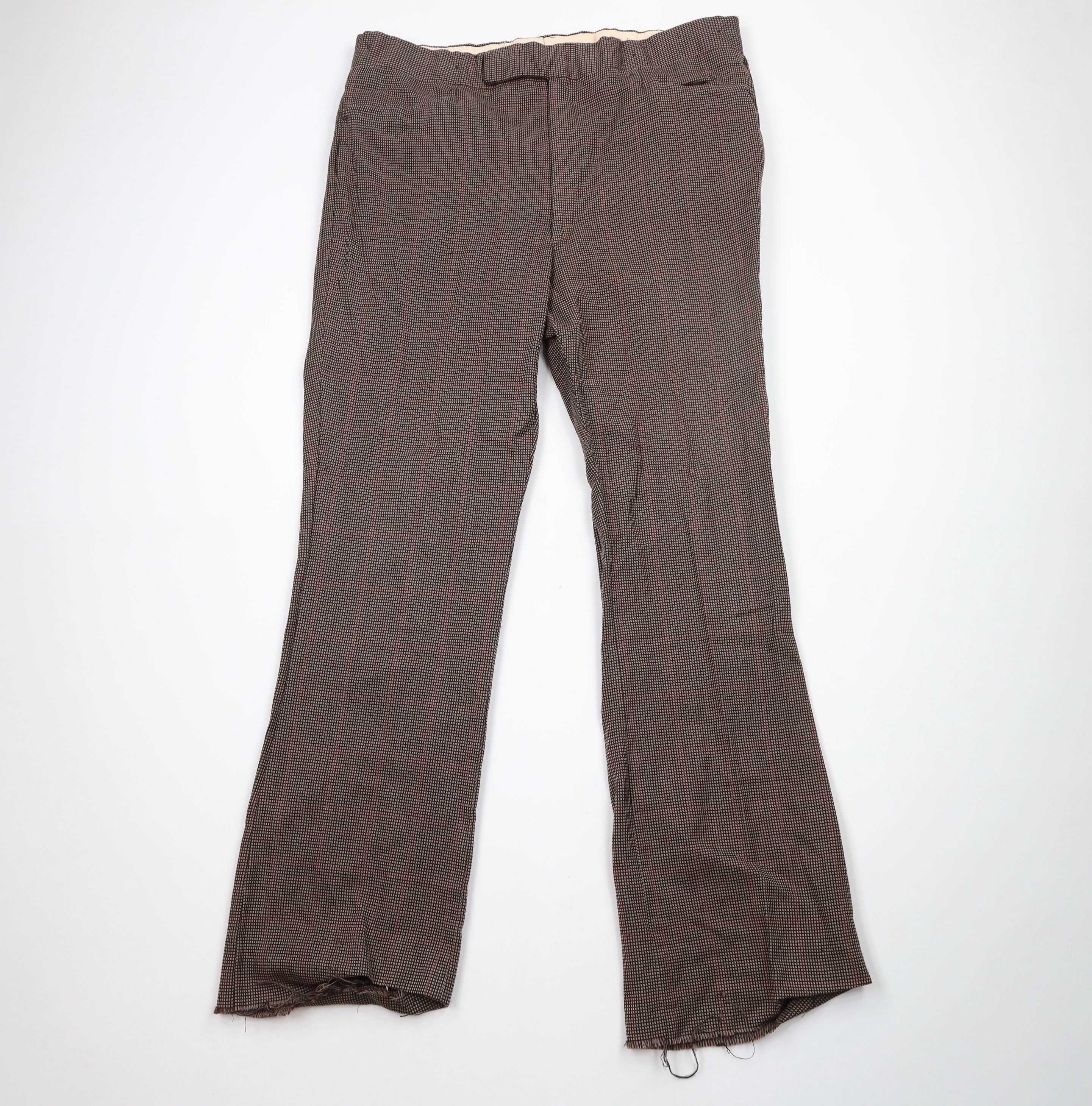 Other Vintage 70s Streetwear Thrashed 2 Piece Heavy Wool Suit Size 40L - 10 Thumbnail