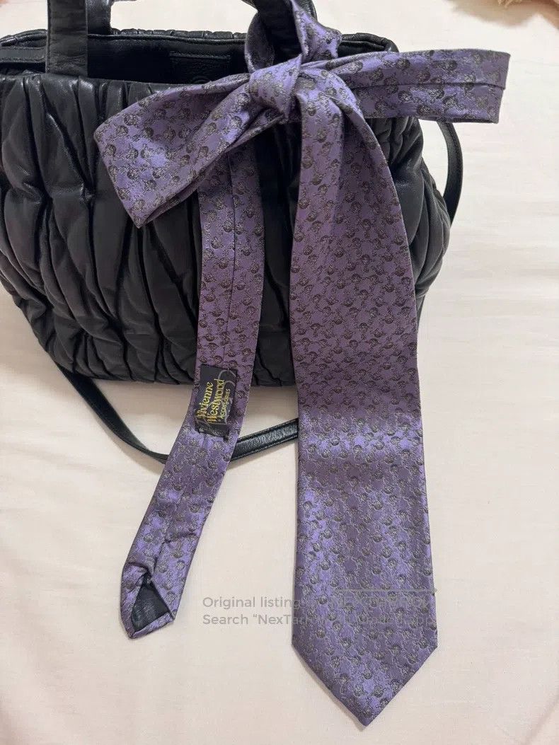Vivienne Westwood Vivienne Westwood Purple Pearl Saturn Three-Dimensional Fl Size ONE SIZE - 2 Thumbnail
