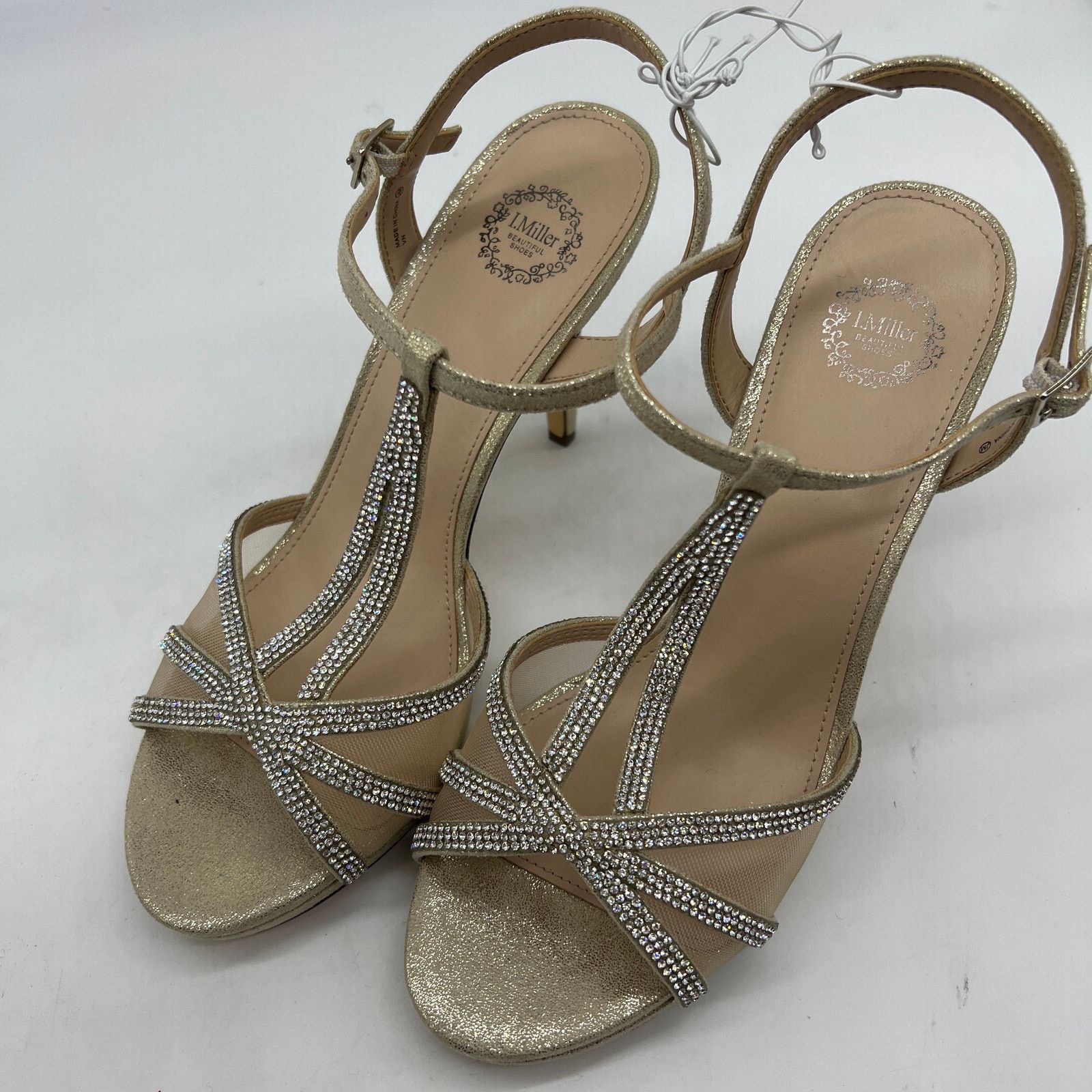 Other I.Miller Womens Ramona Heeled Sandals Gold Size 9.5M Size US 9.5 / IT 39.5 - 4 Thumbnail