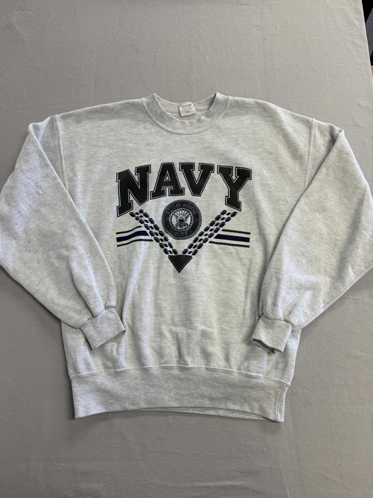Other Vintage Navy Crewneck - MJ Soffee Made in USA - L Size US L / EU 52-54 / 3 - 1 Thumbnail