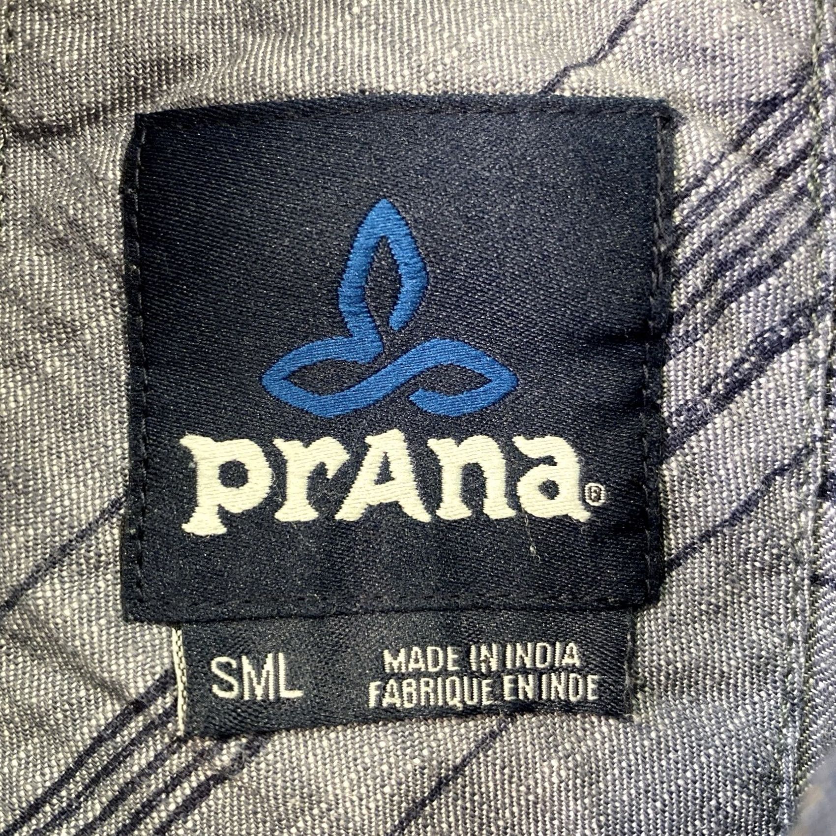 Prana Prana Button-Up Shirt Mens Small Blue Organic Cotton Hiking Long Sleeve Plaid Casual Bag? Size US S / EU 44-46 / 1 - 4 Thumbnail
