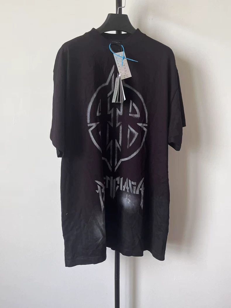 Balenciaga Balenciaga size 1 Logo Printed Crew Neck Short Sleeve Tee Size US XS / EU 42 / 0 - 1 Thumbnail