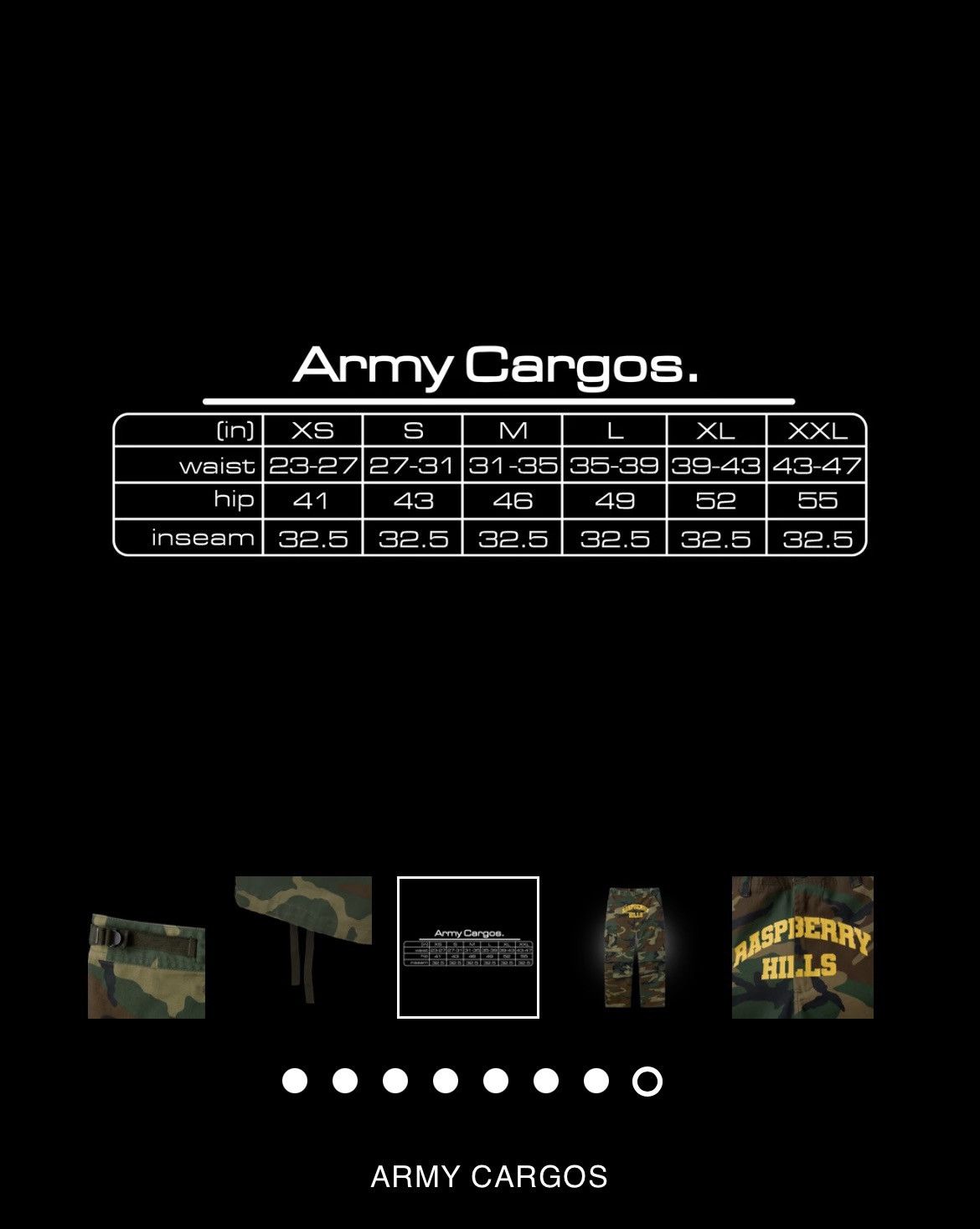 The GV Gallery The GV Gallery Raspberry Hills Camo Cargo Pants Size Medium Size US 32 / EU 48 - 9 Thumbnail