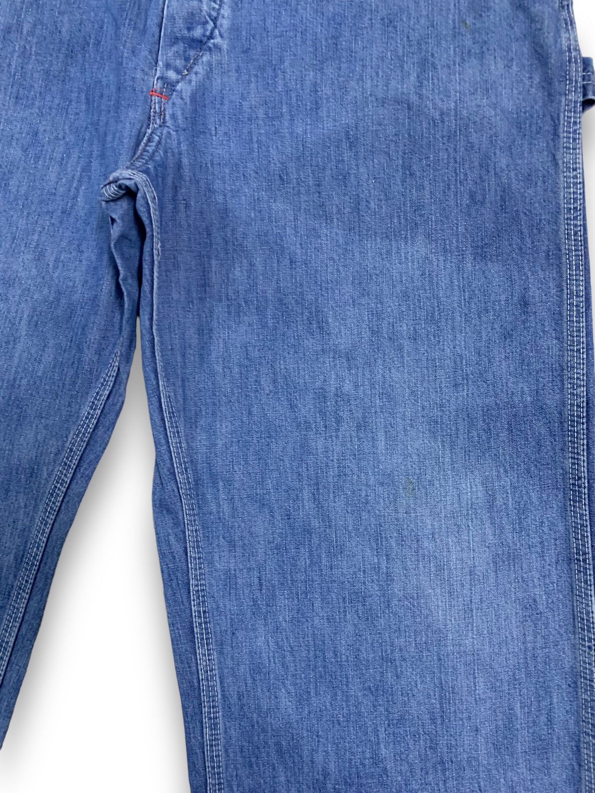 Big Mac Vintage 70s Big Mac Classic Baggy Carpenter Denim Overalls Size US 37 - 13 Thumbnail