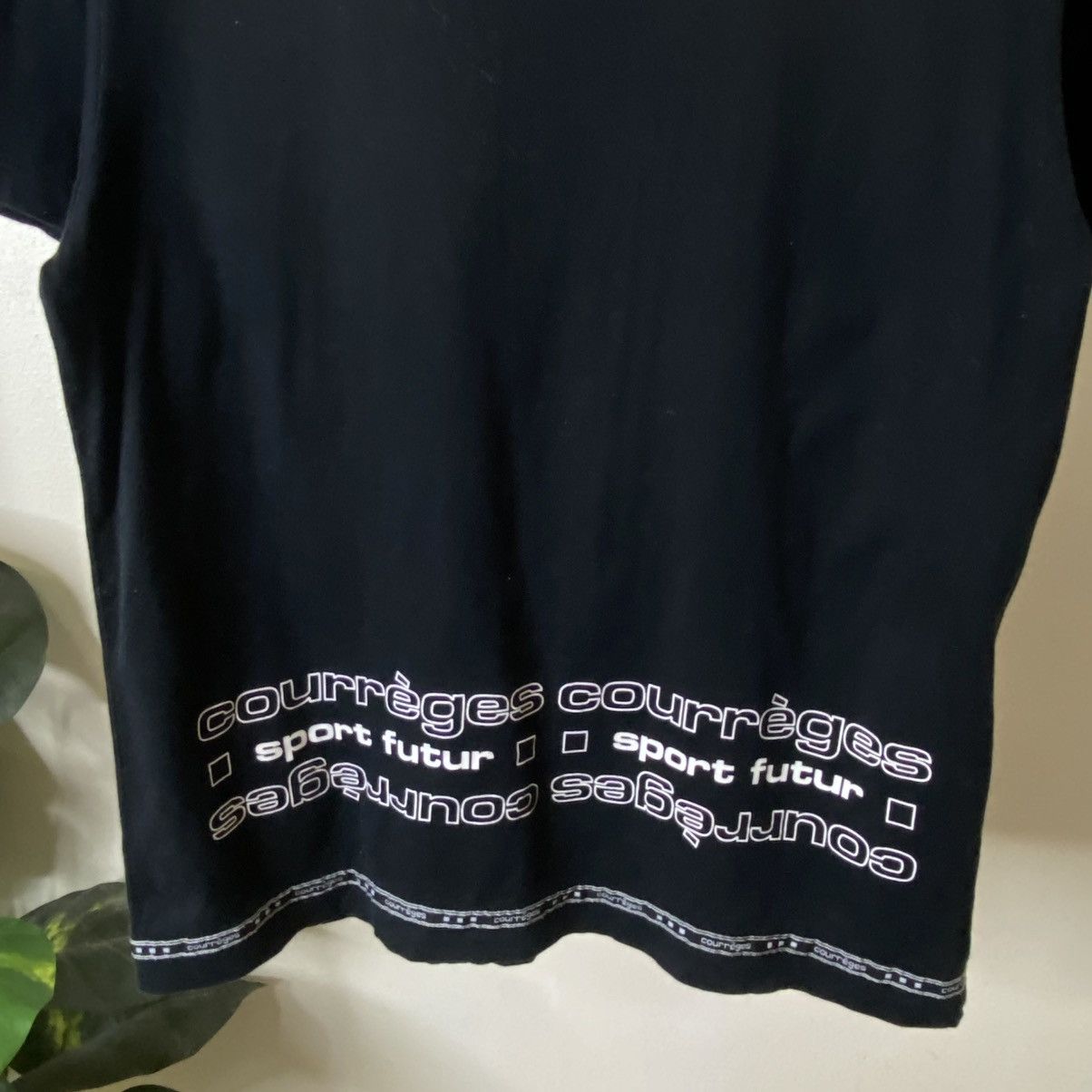 Courreges Courreges Sport Futur Black T Shirt Size US M / EU 48-50 / 2 - 2 Thumbnail