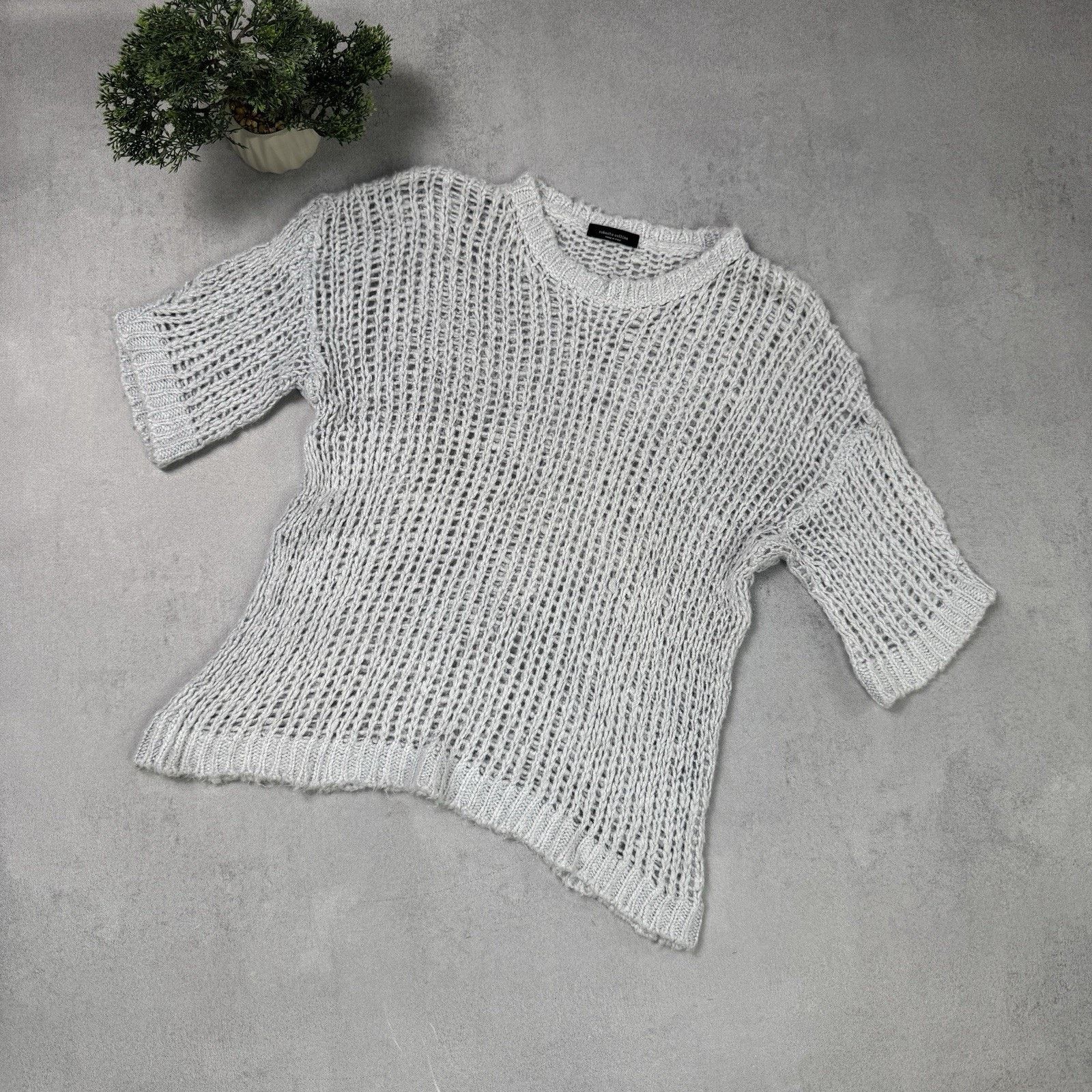 Roberto Collina Roberto Collina Women Sweater Jumper Size M-L Grey Size L / US 10 / IT 46 - 1 Thumbnail