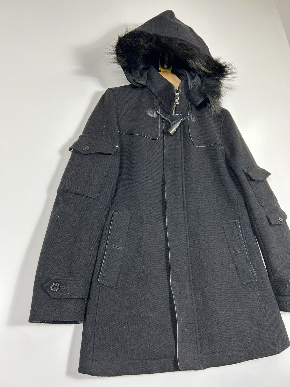 Katharine Hamnett London ⚡️Vintage Katherine Hamnett London Wool Hooded Jacket Size US M / EU 48-50 / 2 - 2 Thumbnail
