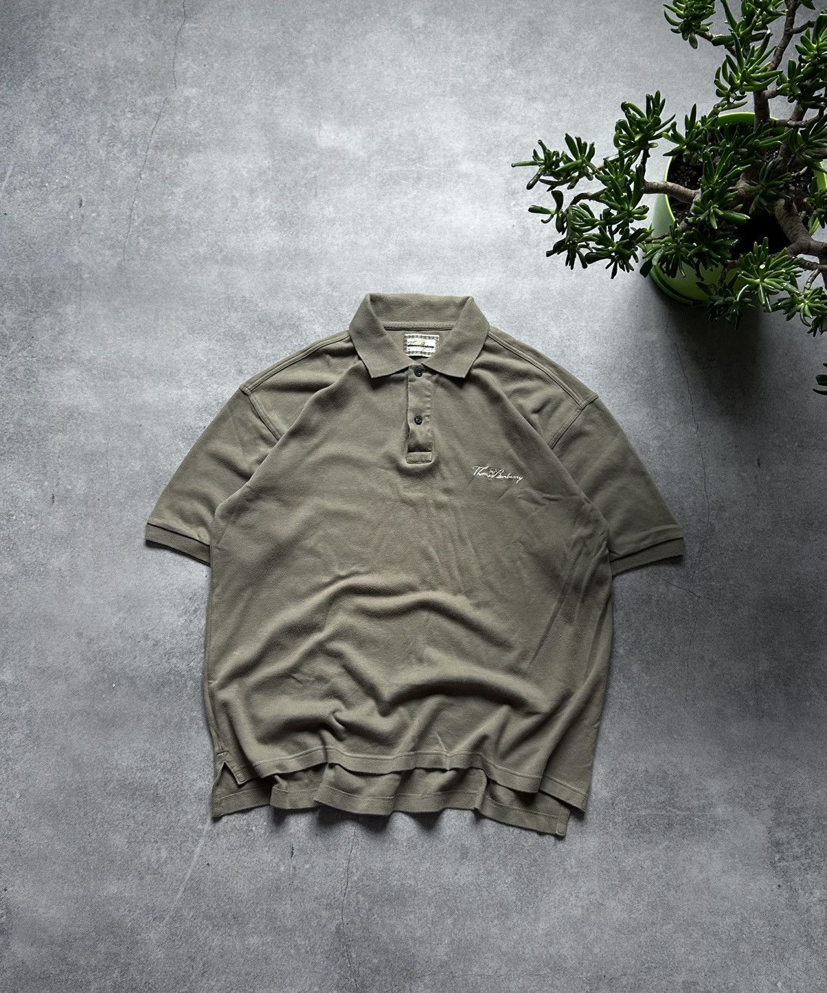 Burberry × Vintage Thomas Burberry vintage polos shirt 90s Size US S / EU 44-46 / 1 - 1 Thumbnail