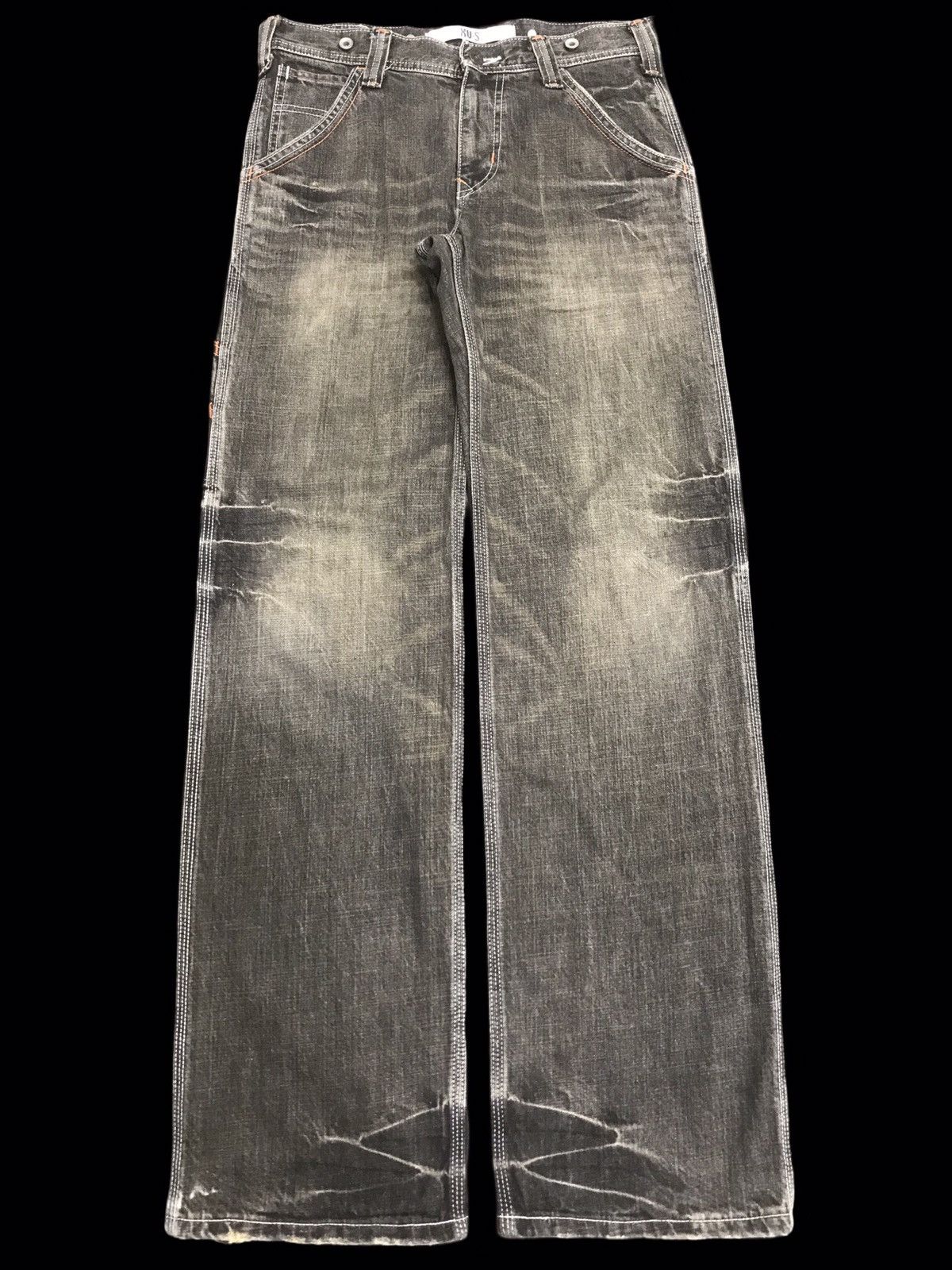 Edwin 💥ARCHIVAL💥RARE EDWIN JAPAN MUDWASH SUSPENDER DENIM F316 Size US 30 / EU 46 - 1 Thumbnail