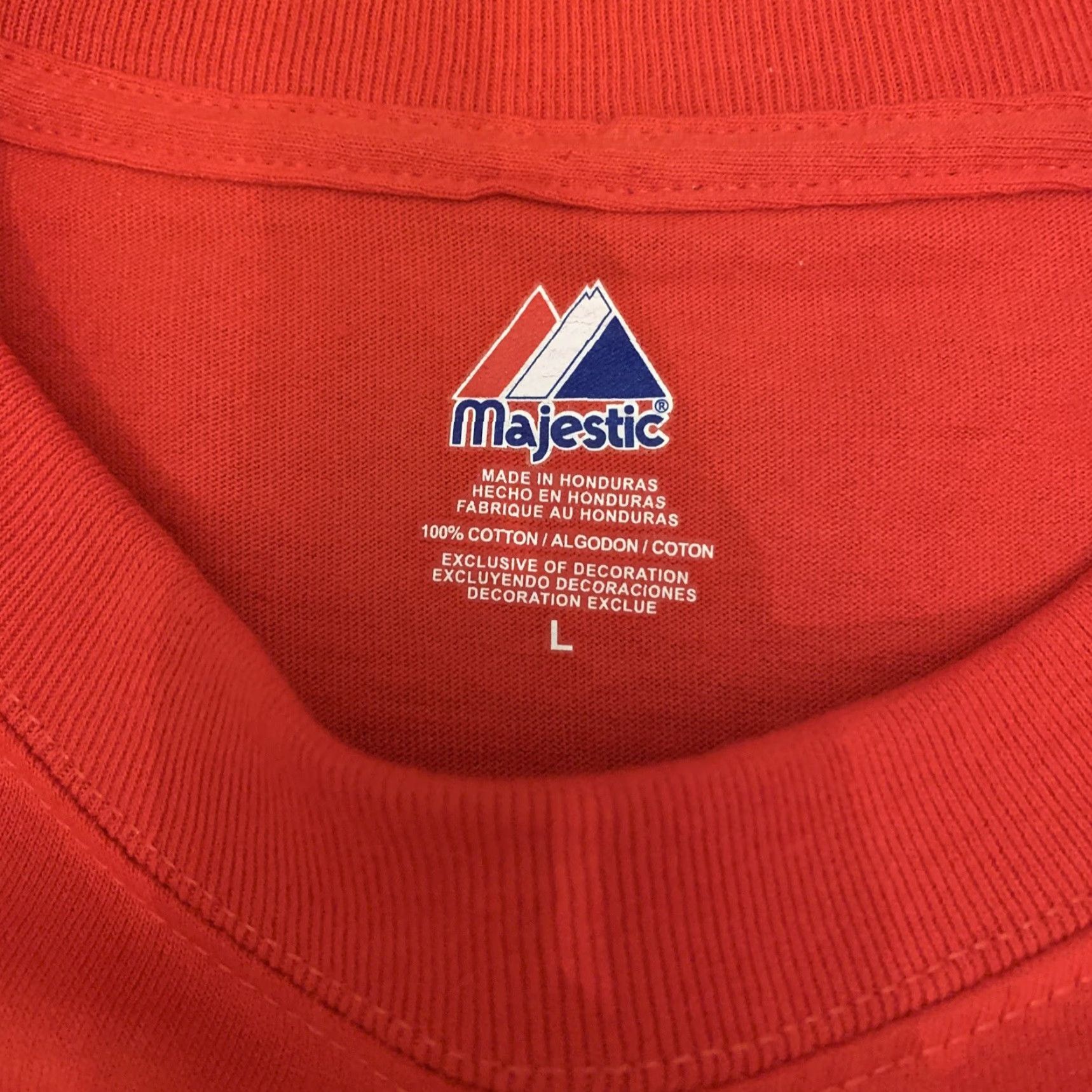 Vintage VINTAGE Majestic T-Shirt Philadelphia Phillies 2008 National League Champs Red Size L Adult Men Short Sleeve NWOT Size US L / EU 52-54 / 3 - 3 Thumbnail