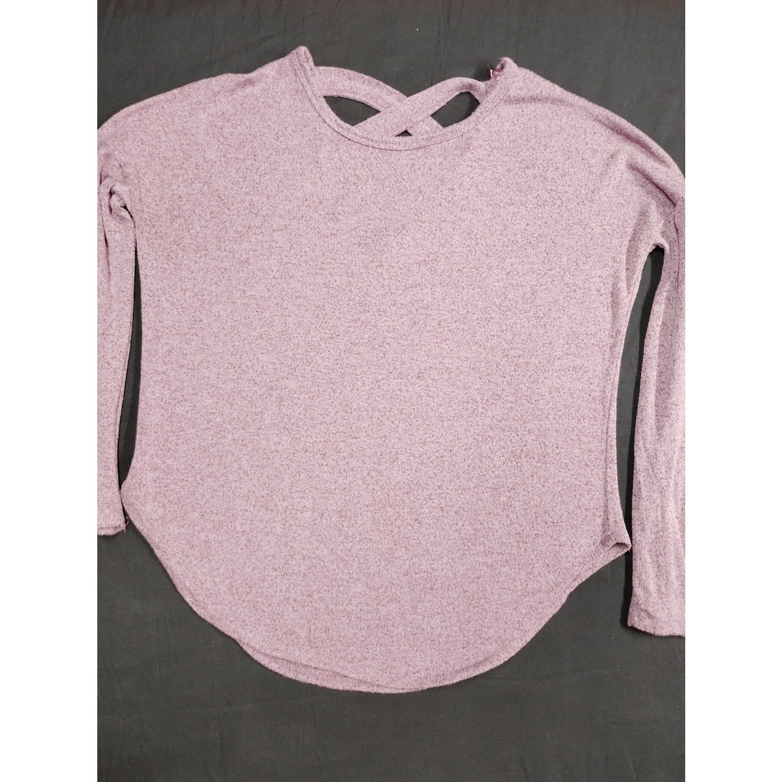 rue21 Rue 21 Soft Crisscross Back Long-Sleeve Top - Dusty Pink Size S / US 4 / IT 40 - 1 Thumbnail