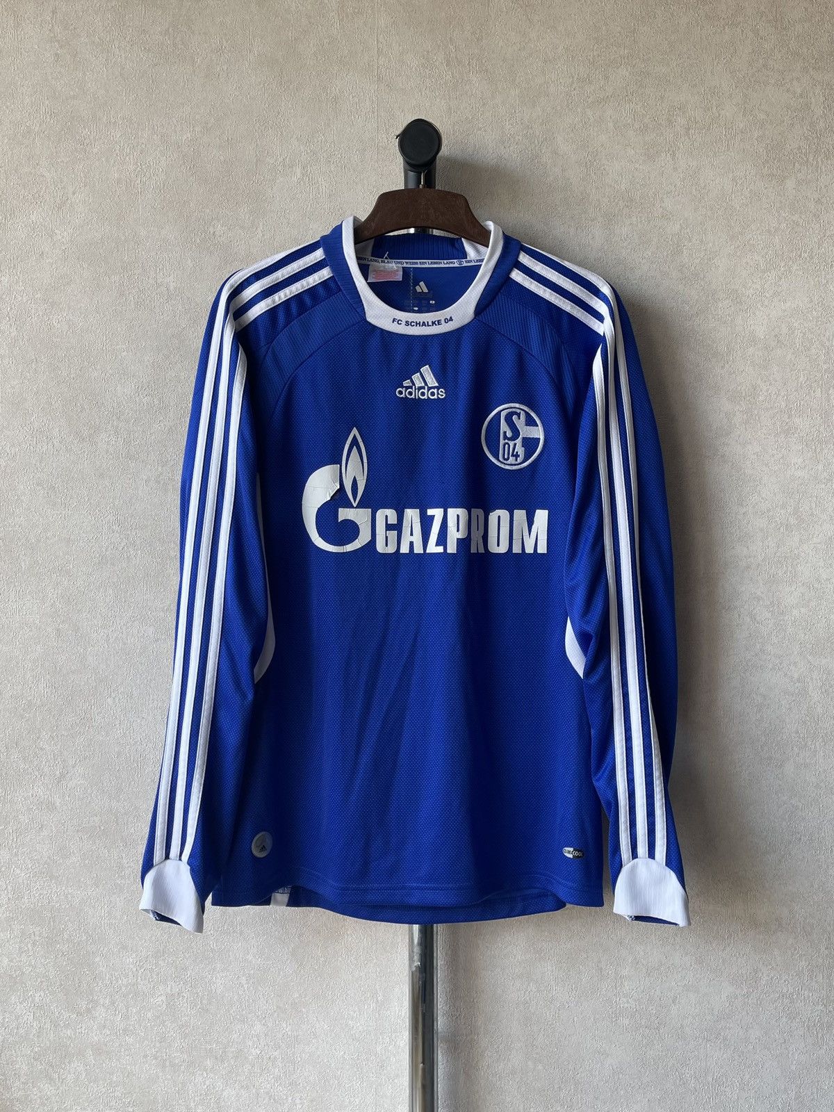 Adidas Vintage ADIDAS FC Schalke 04 Gazprom Jersey Long Sleeve Size US XL / EU 56 / 4 - 1 Thumbnail