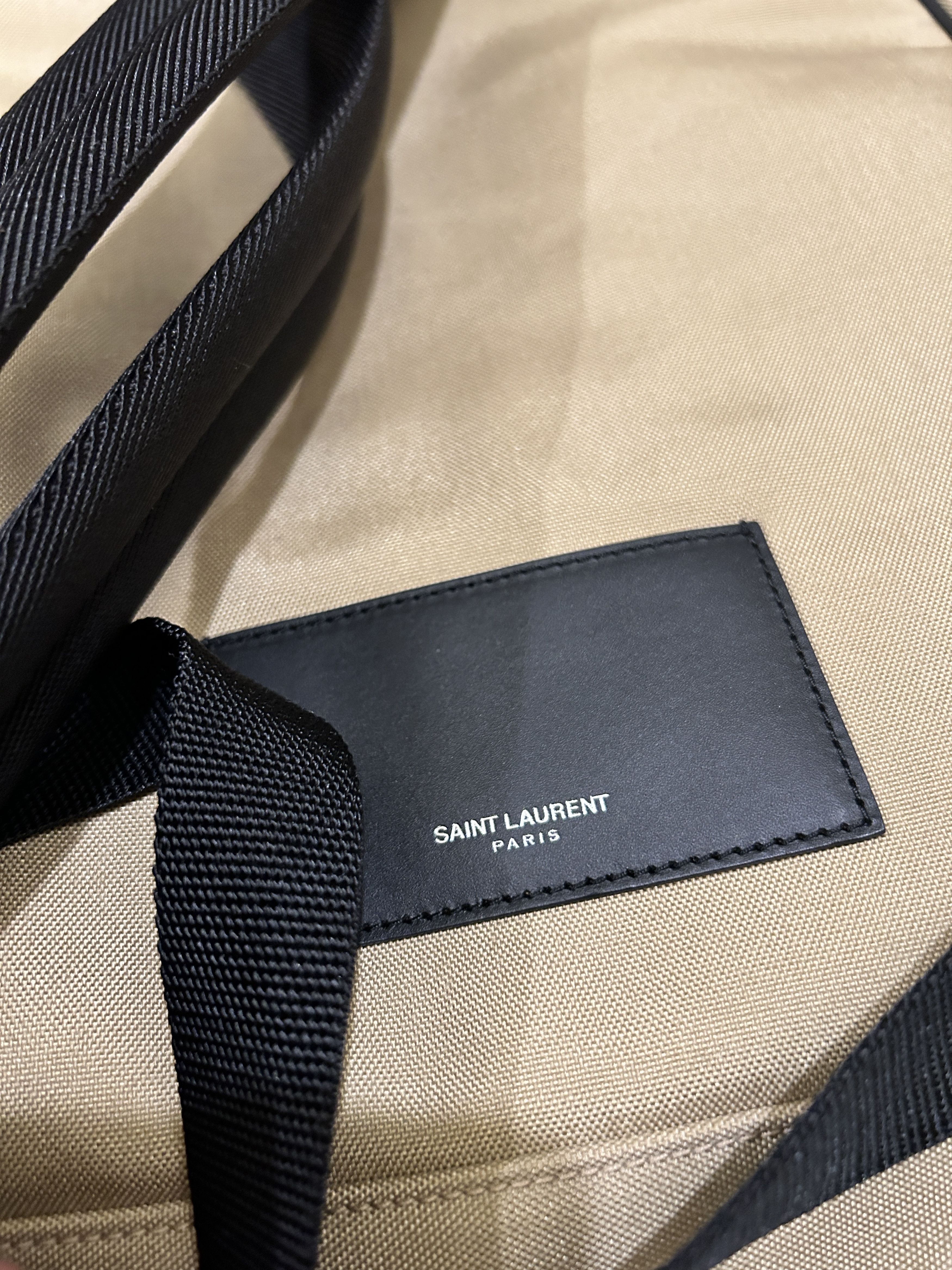 Yves Saint Laurent Saint laurent Paris small city backpack tan Size ONE SIZE - 10 Thumbnail