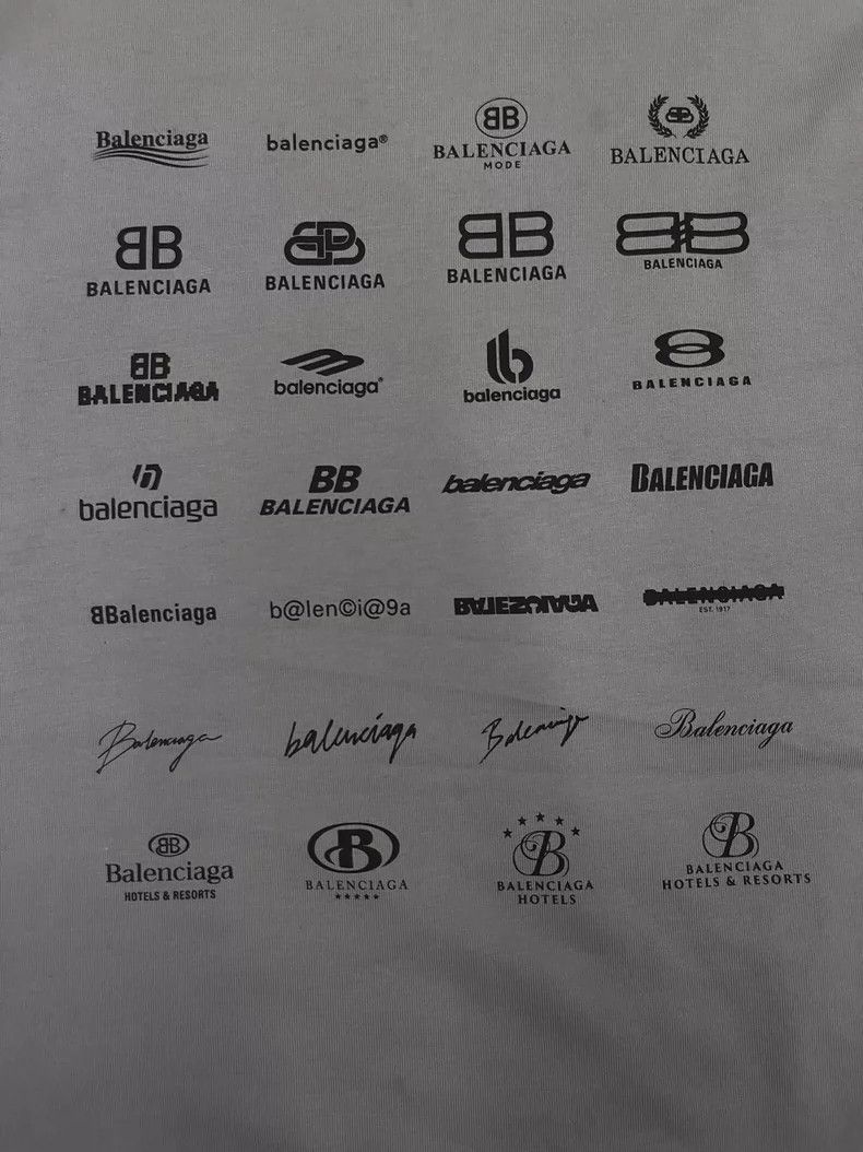 Balenciaga Balenciaga SS23 Logo Printed Crew Neck Short Sleeve T-Shirt Size US L / EU 52-54 / 3 - 3 Thumbnail