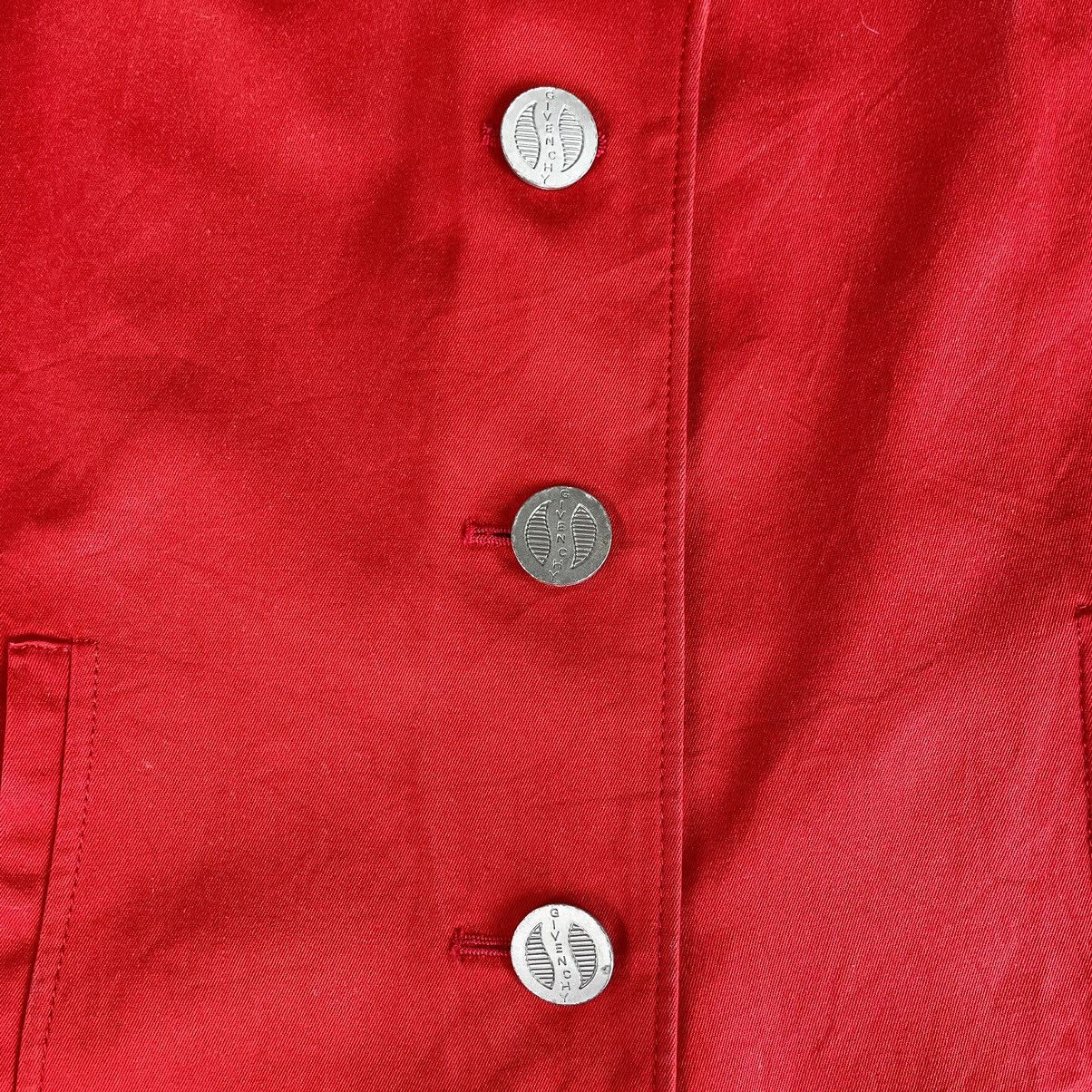 Givenchy Vintage Givenchy Boutiques Red Short Sleeve Women Blazer Size US S / EU 44-46 / 1 - 7 Thumbnail