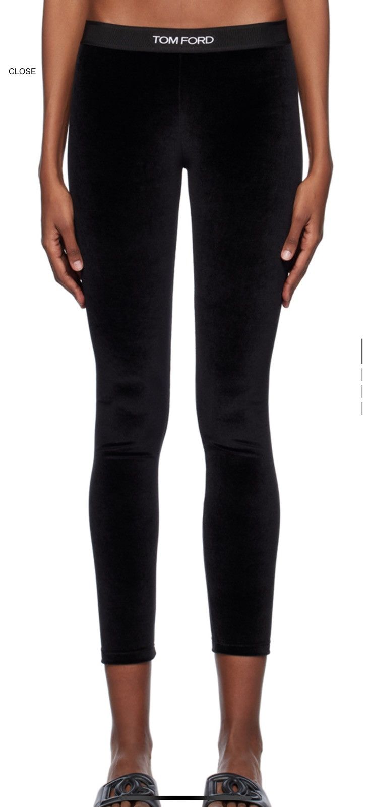 Tom Ford Authentic TOM FORD Black Jacquard Leggings BNWT! MSRP $670 Size 34" / US 12 / IT 48 - 1 Thumbnail