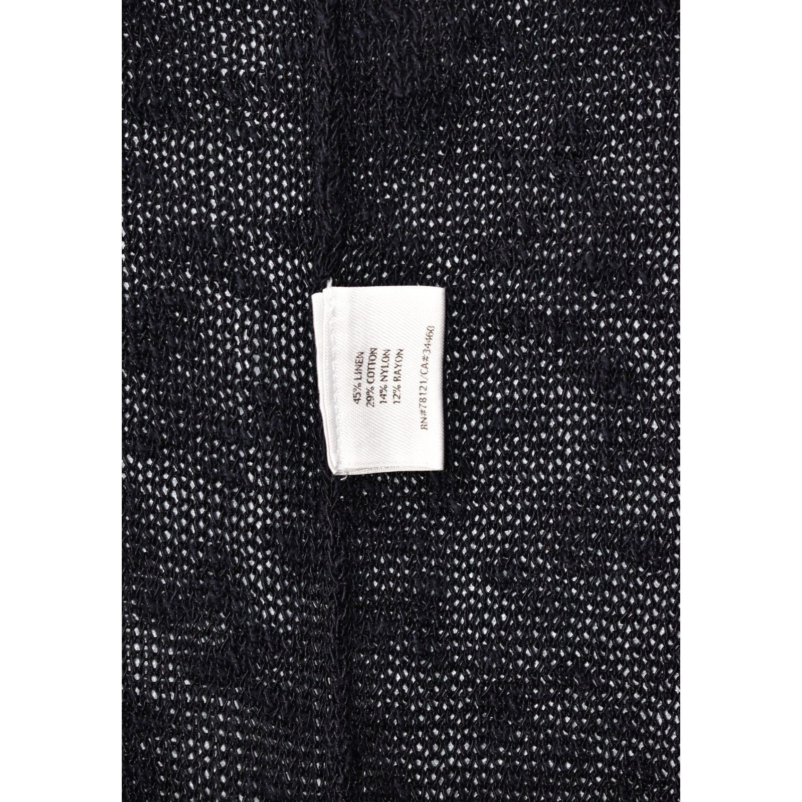 Eileen Fisher EILEEN FISHER Mesh Knit Linen V Neck Pullover Sweater Size M Size M / US 6-8 / IT 42-44 - 6 Thumbnail