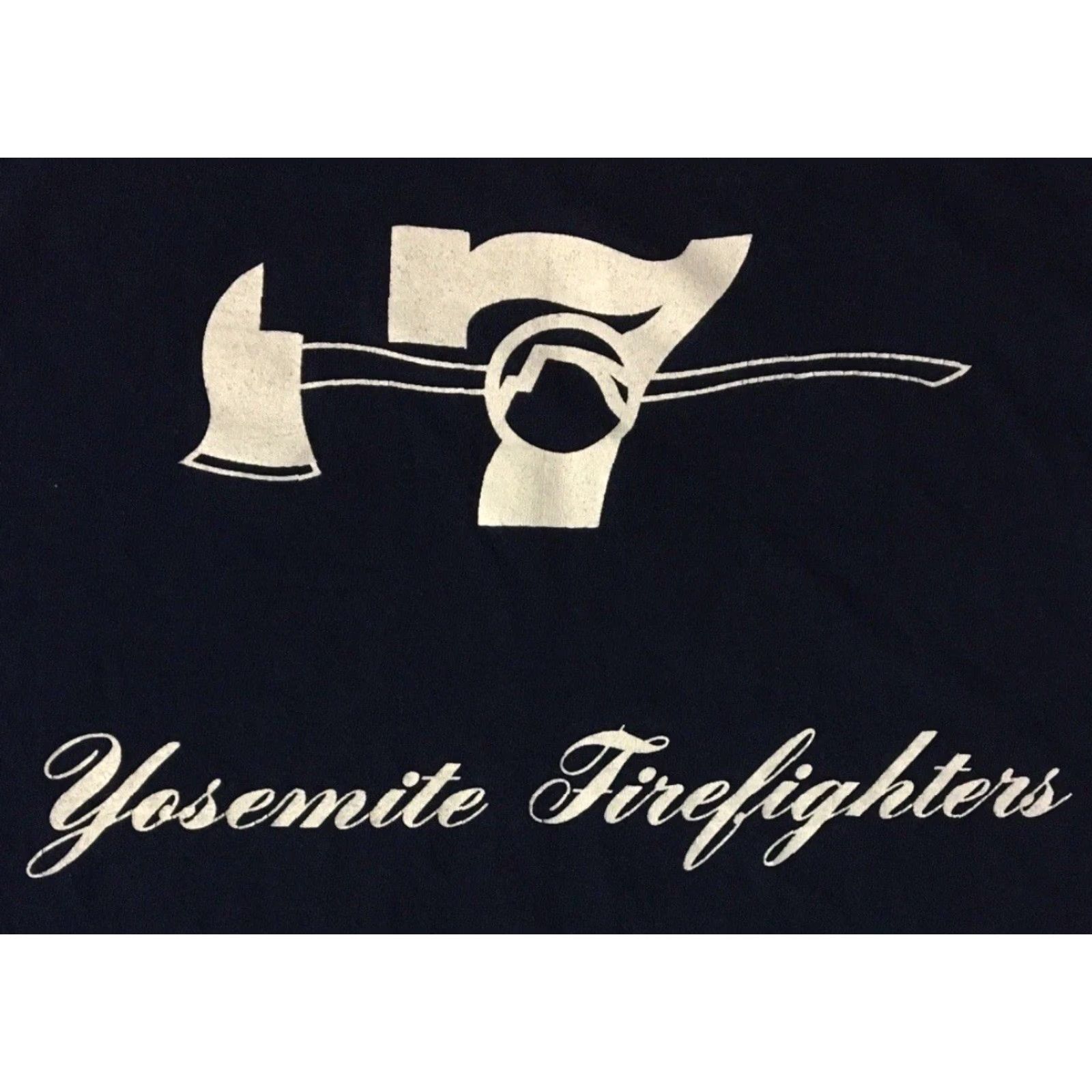 Vintage VINTAGE Yosemite National Park Fire Dept Faded Shirt XL Blue Single Stitch T-Shirt Men USA 90s Biker Military Fire Fighter Flames 90s Grunge Socks? Size US XL / EU 56 / 4 - 3 Thumbnail